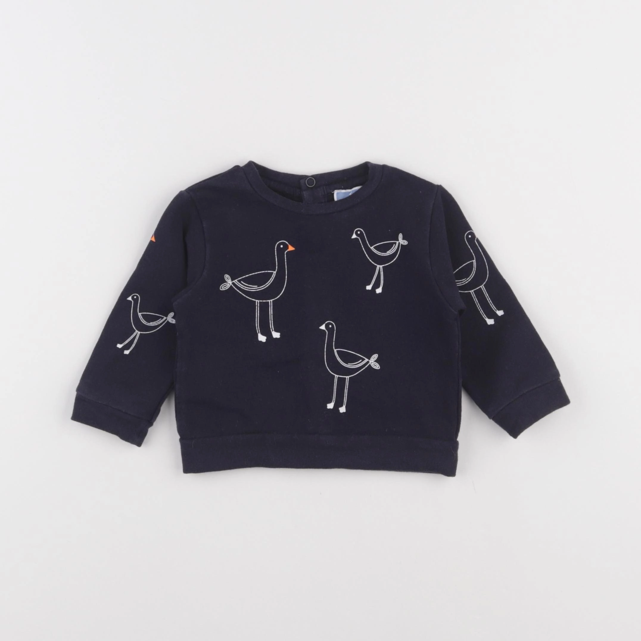 Jacadi - sweat bleu - 6 mois