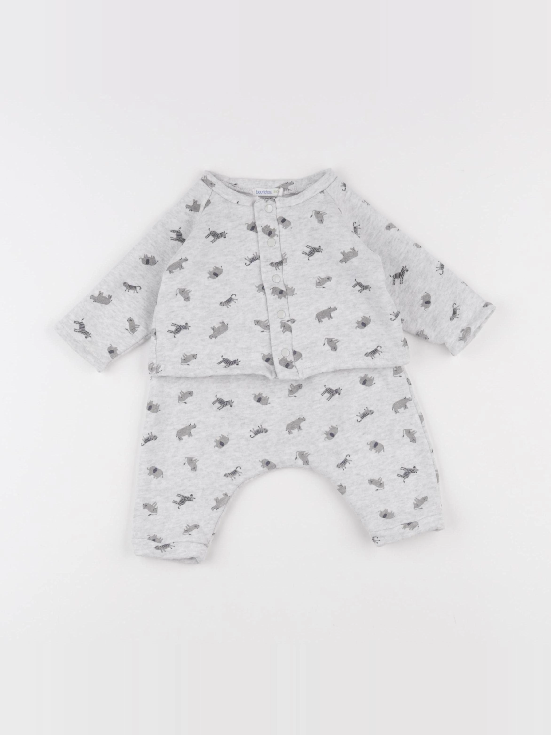 Boutchou - ensemble gris - 6 mois