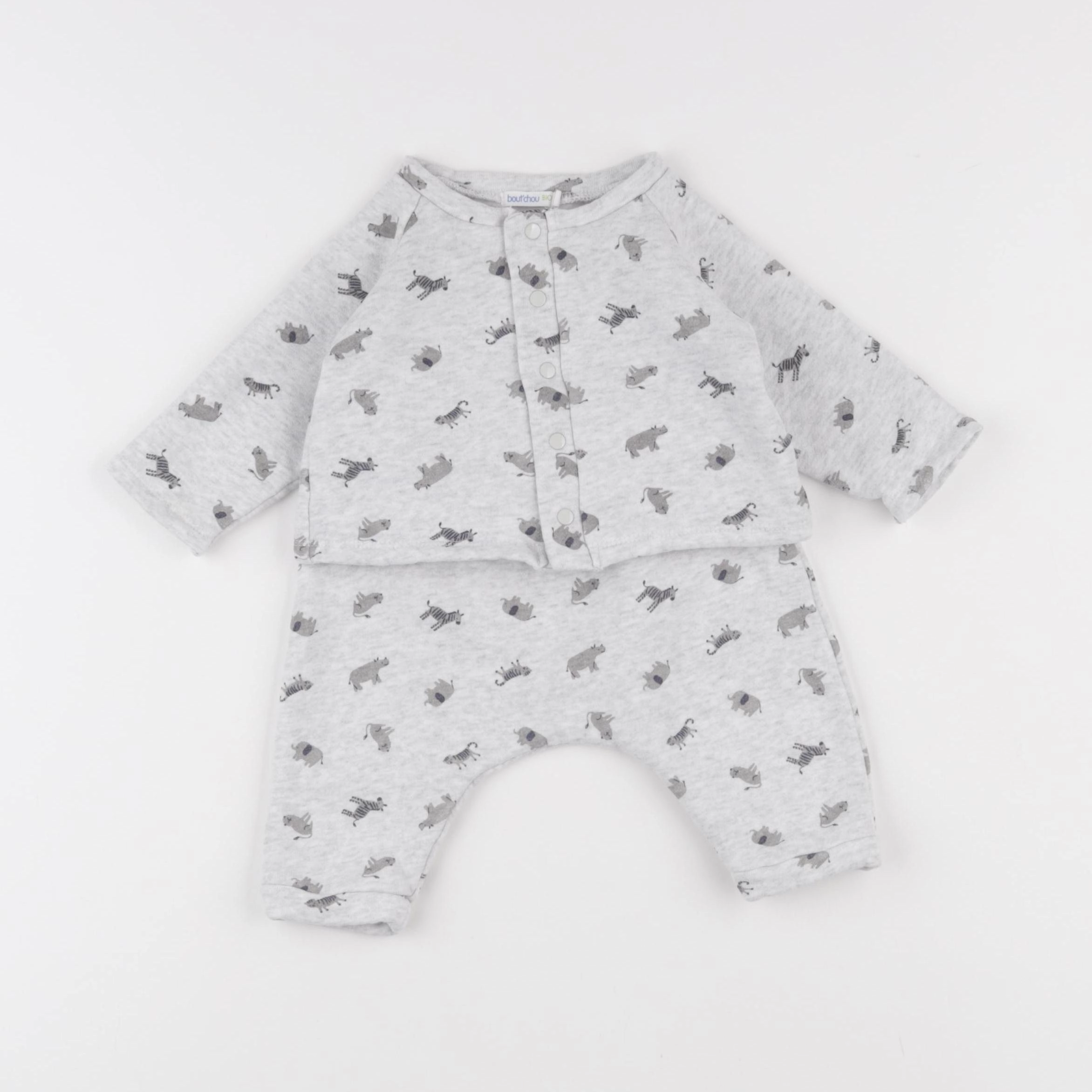 Boutchou - ensemble gris - 6 mois