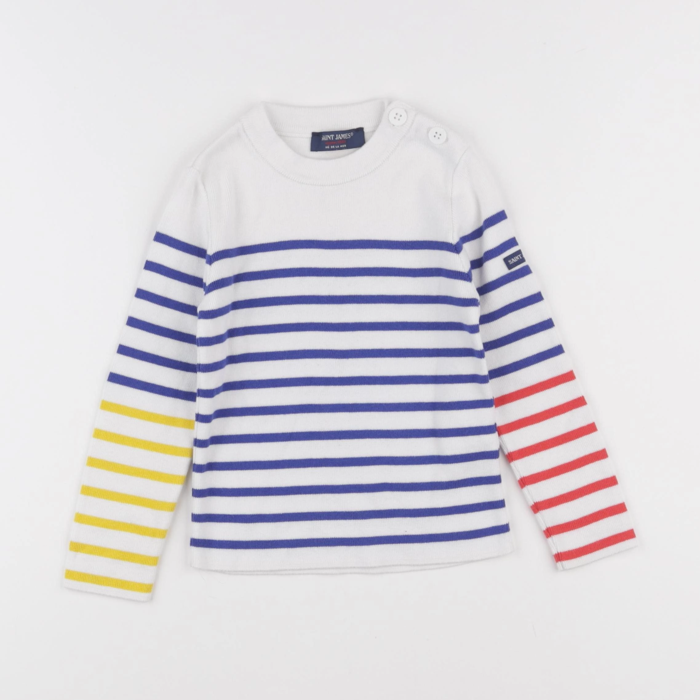 Saint James - pull bleu - 4 ans