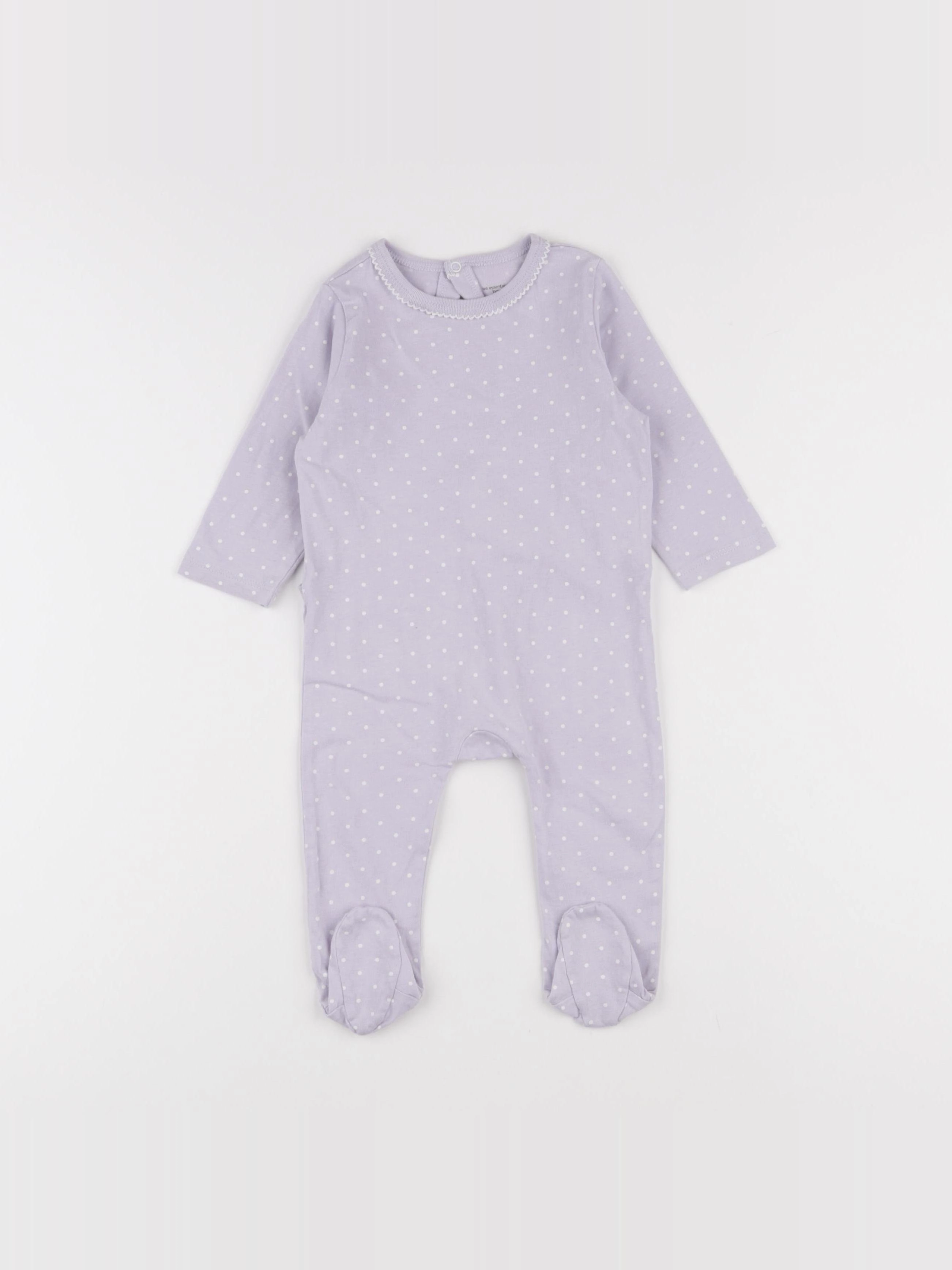Boutchou - pyjama coton violet - 6 mois