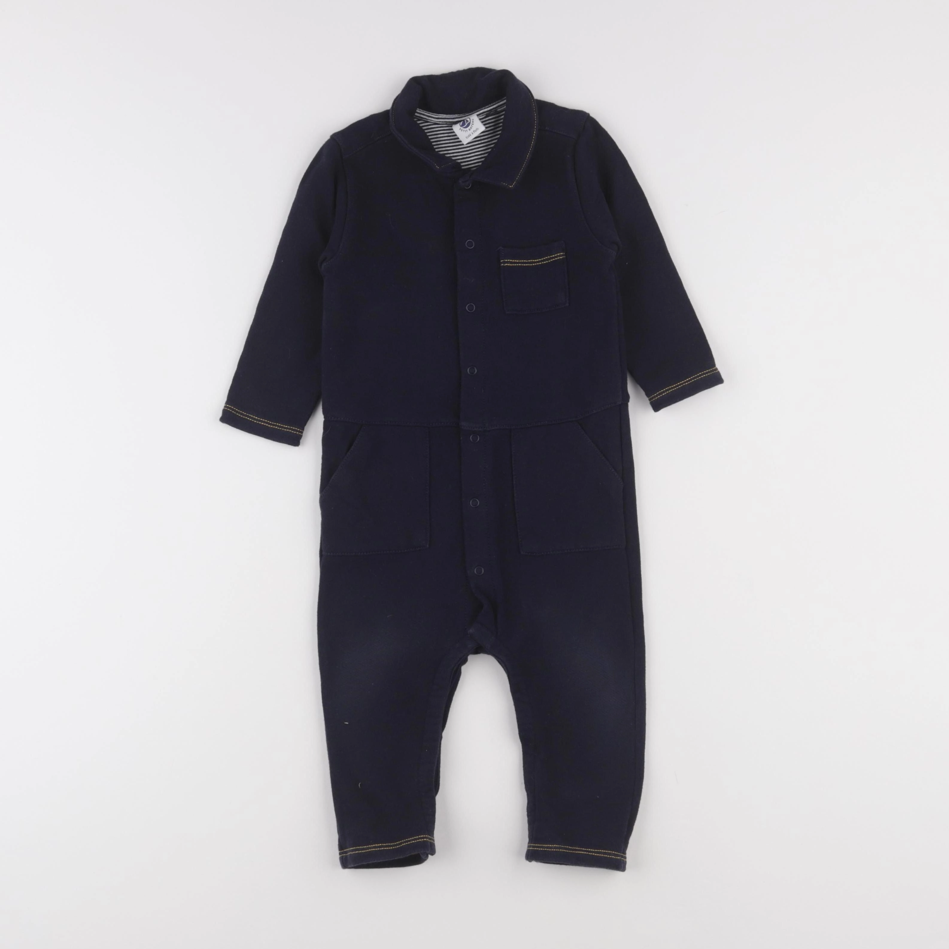 Petit Bateau - combinaison bleu - 18 mois