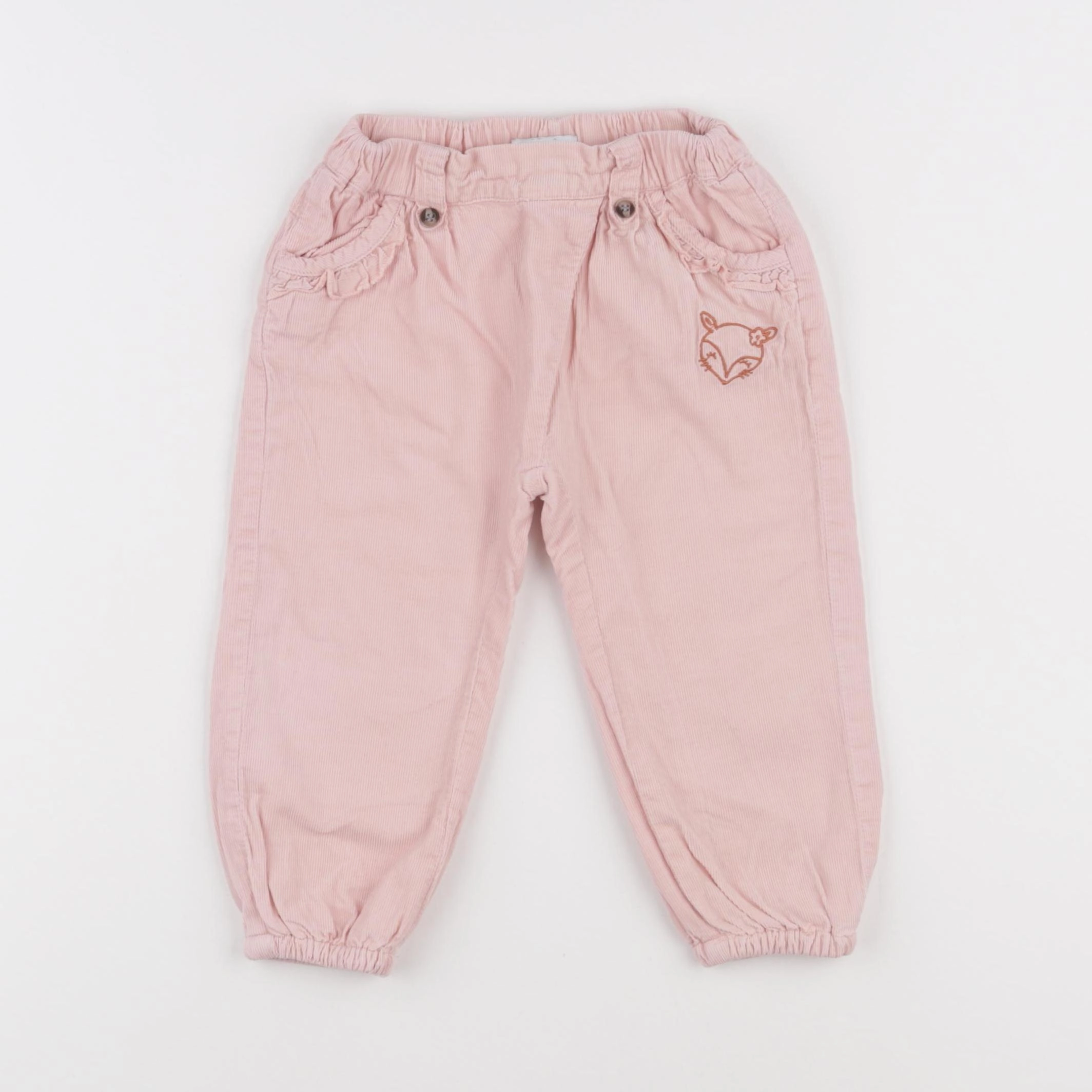 Vertbaudet - pantalon doublé rose - 18 mois