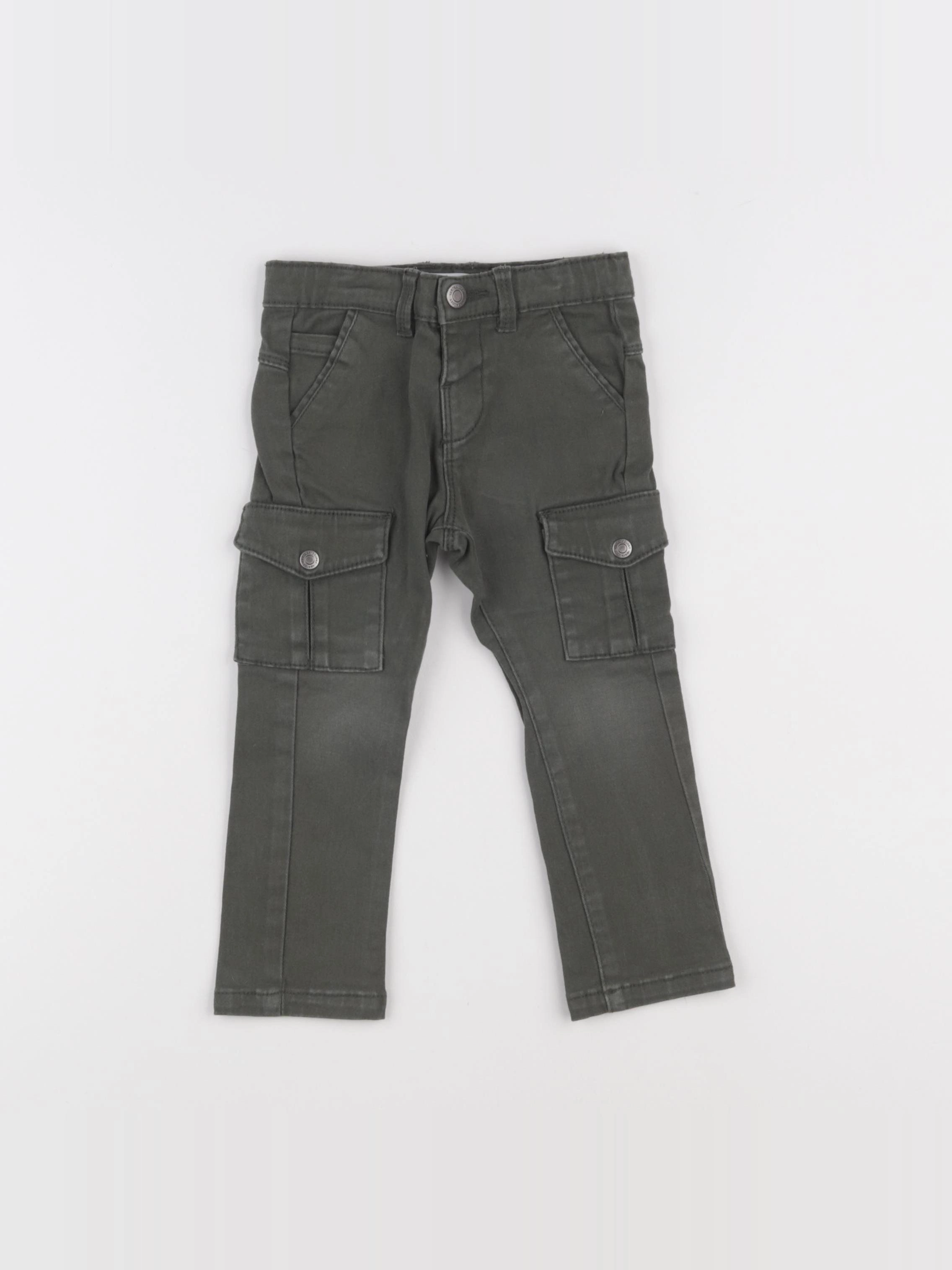 Vertbaudet - pantalon vert - 18 mois