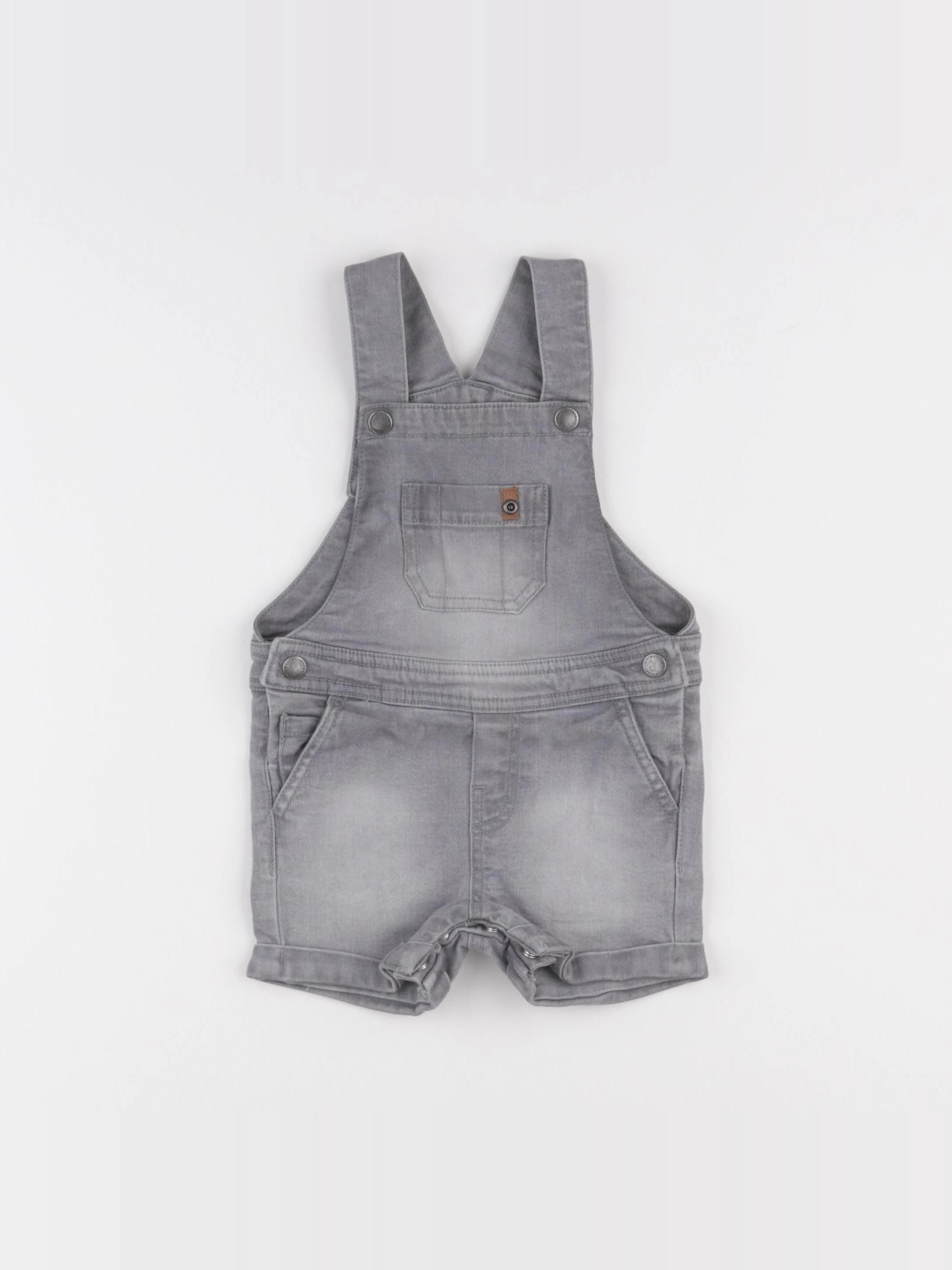 Vertbaudet - salopette gris - 18 mois