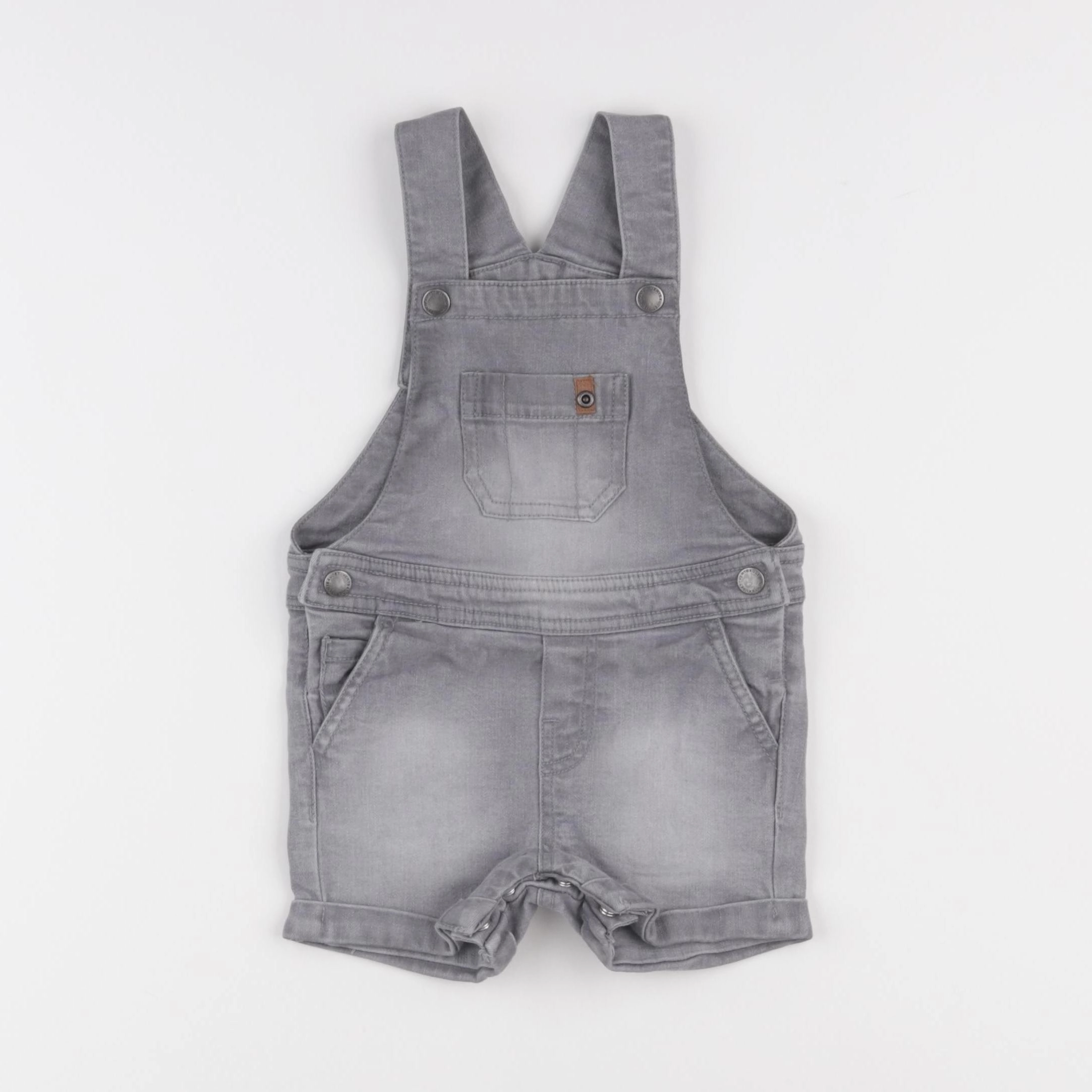 Vertbaudet - salopette gris - 18 mois