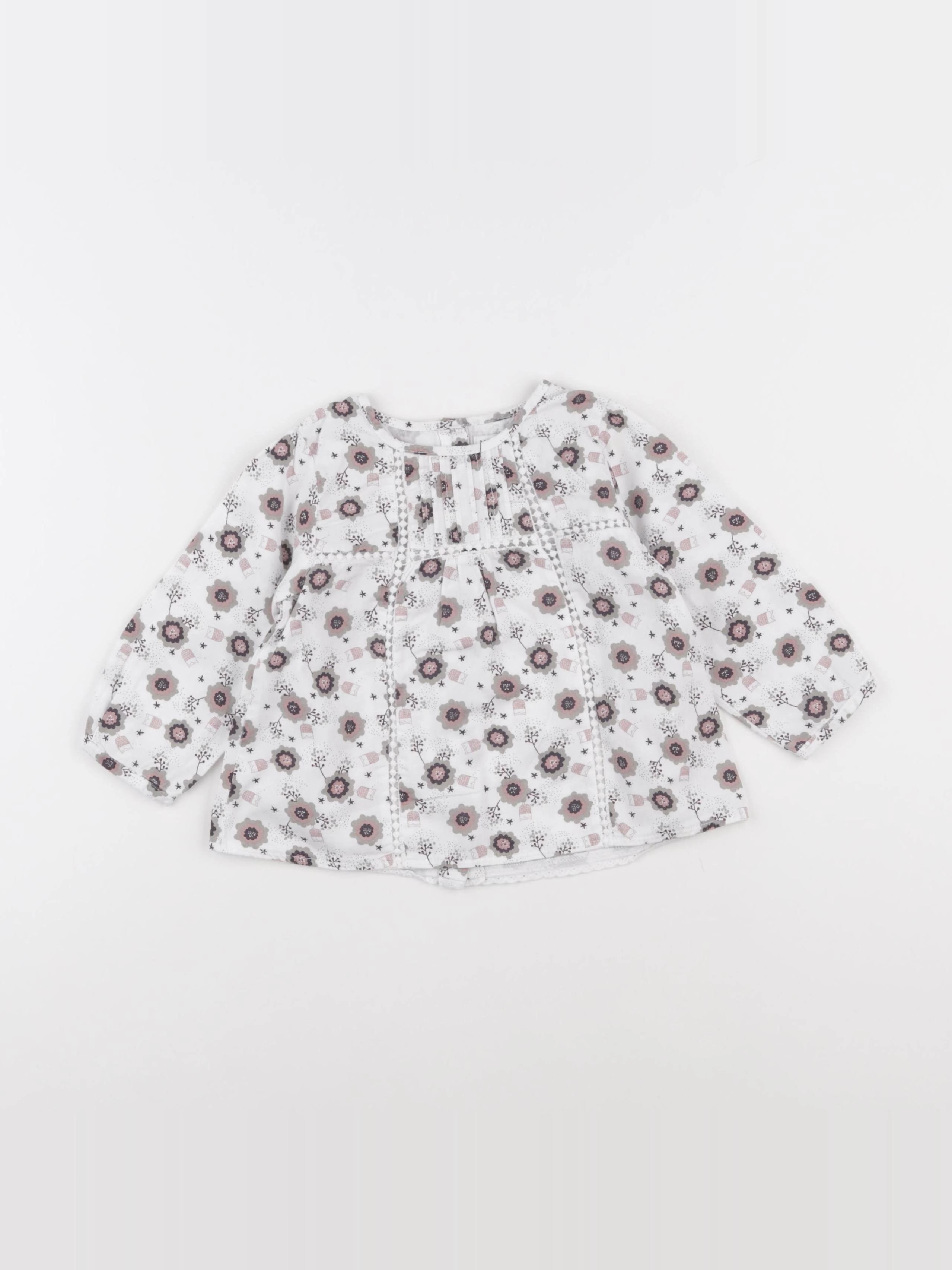Vertbaudet - blouse blanc - 18 mois