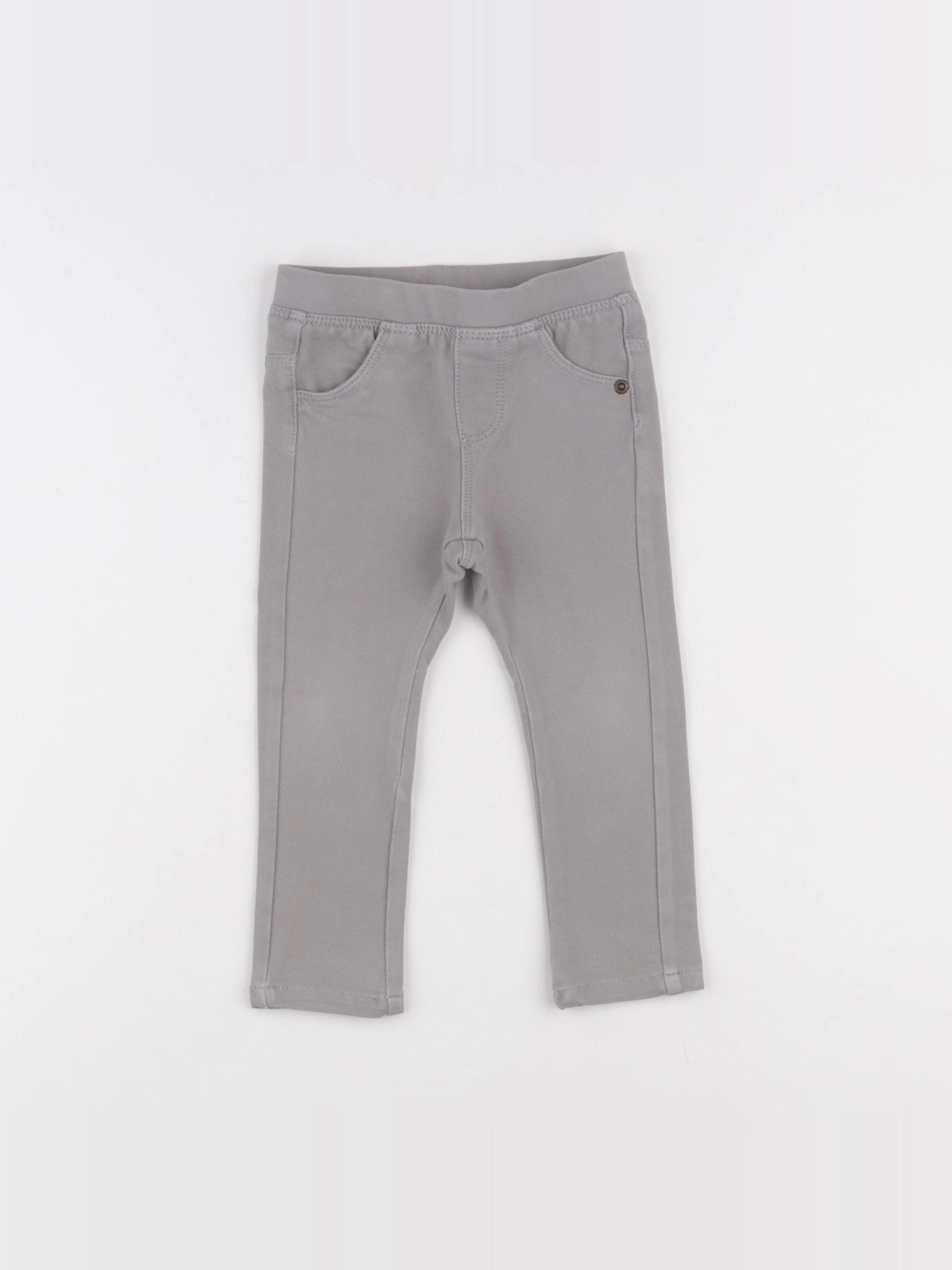 Vertbaudet - jegging gris - 18 mois