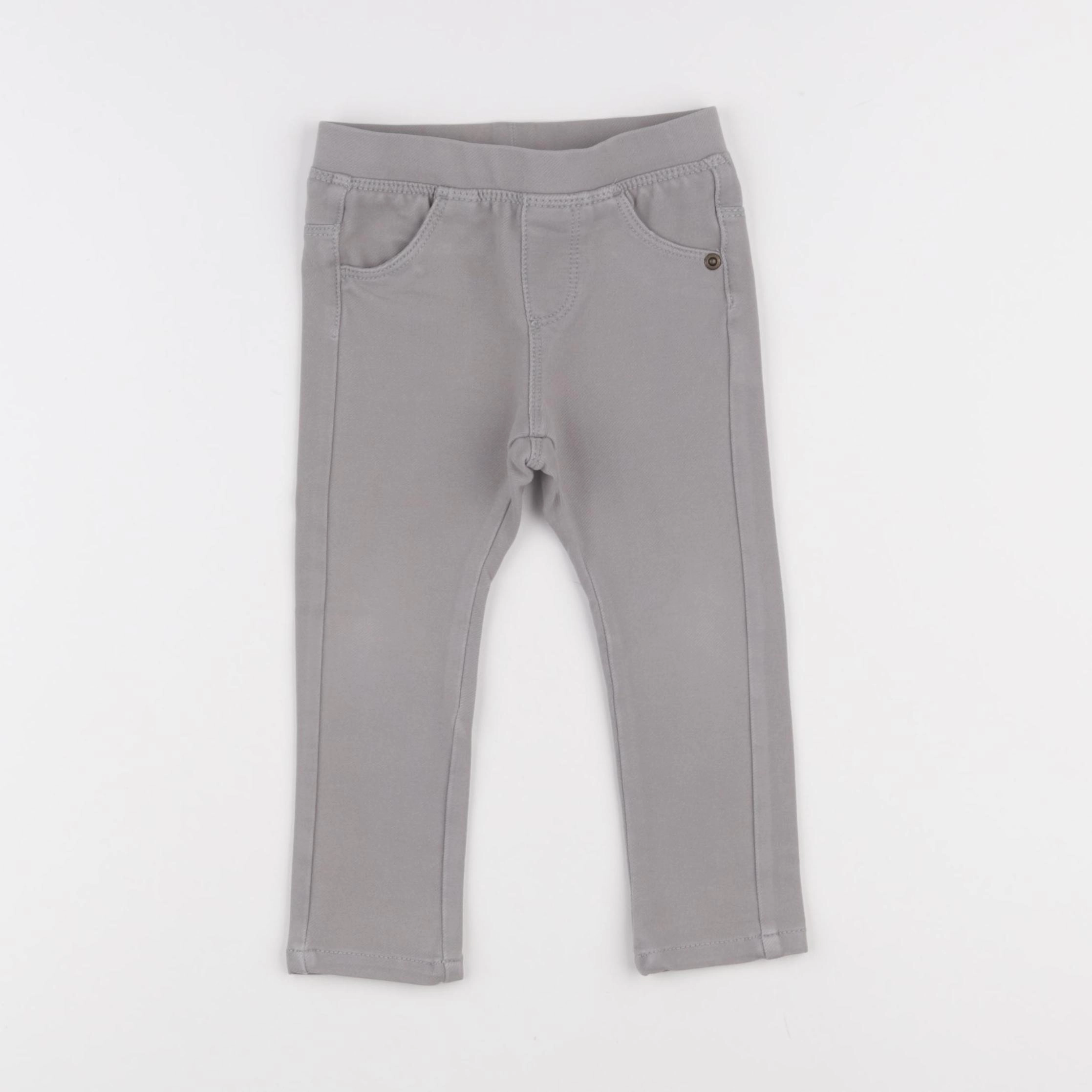 Vertbaudet - jegging gris - 18 mois