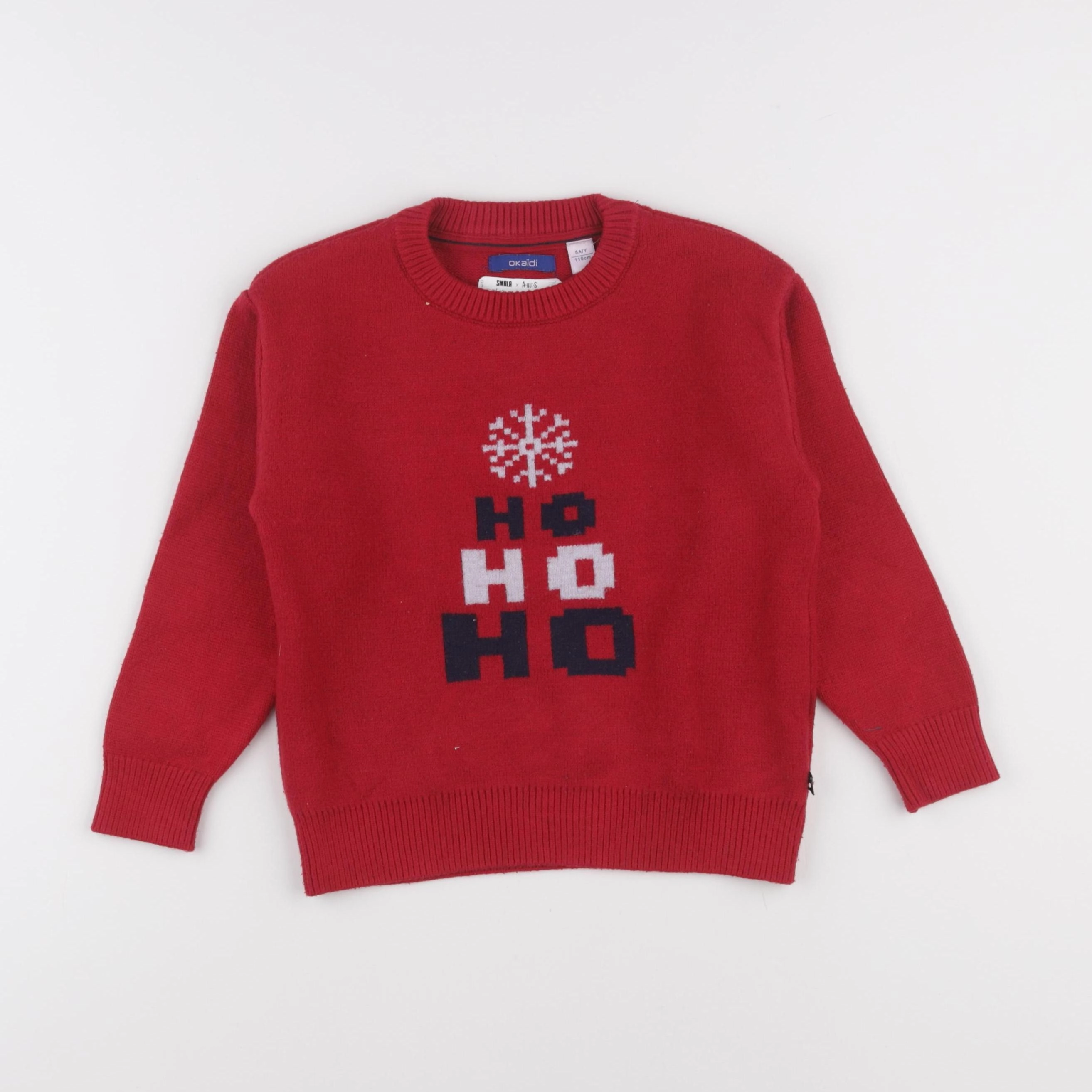 Okaidi - pull rouge - 5 ans