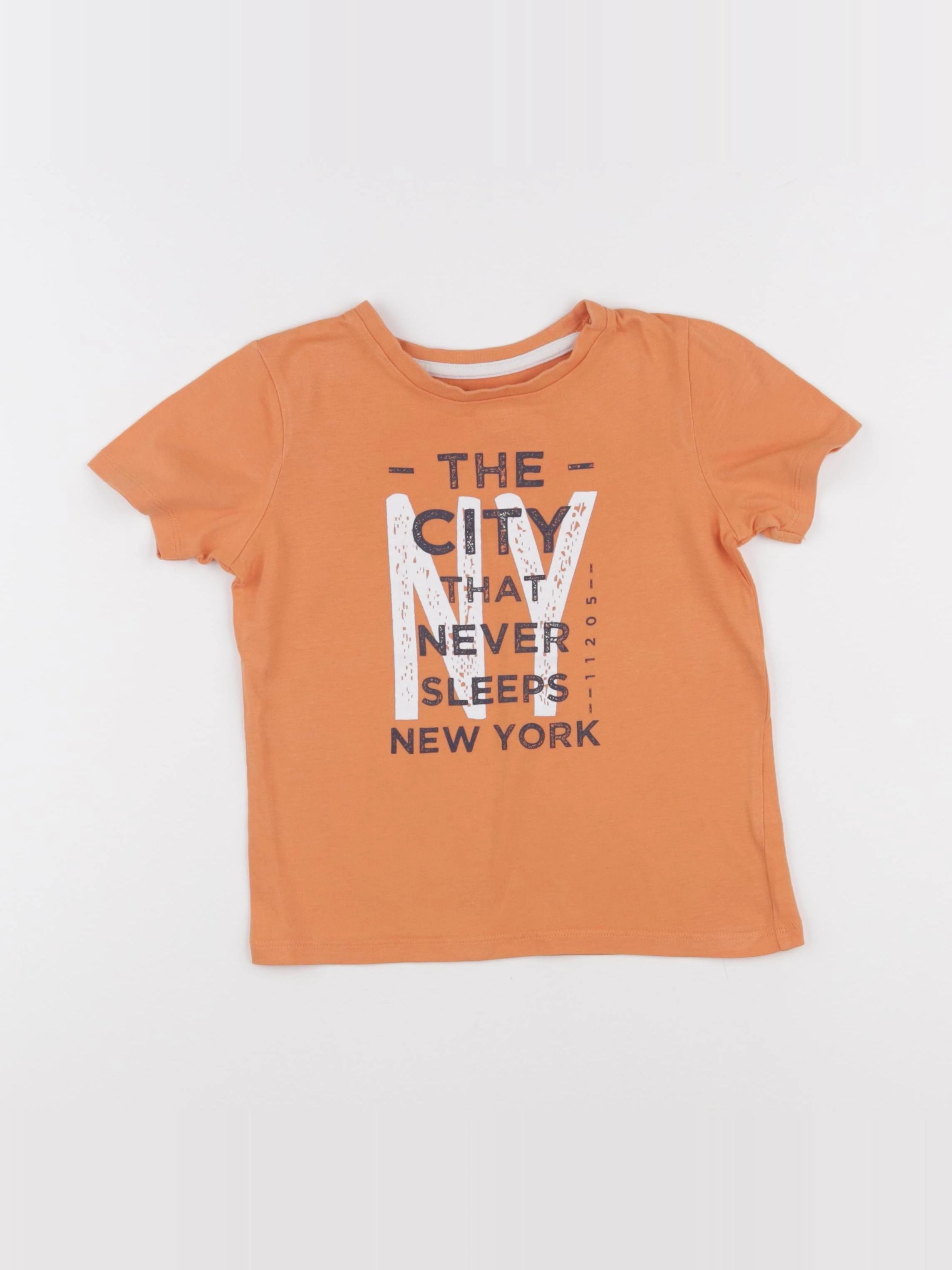 Vertbaudet - tee-shirt orange - 4 ans