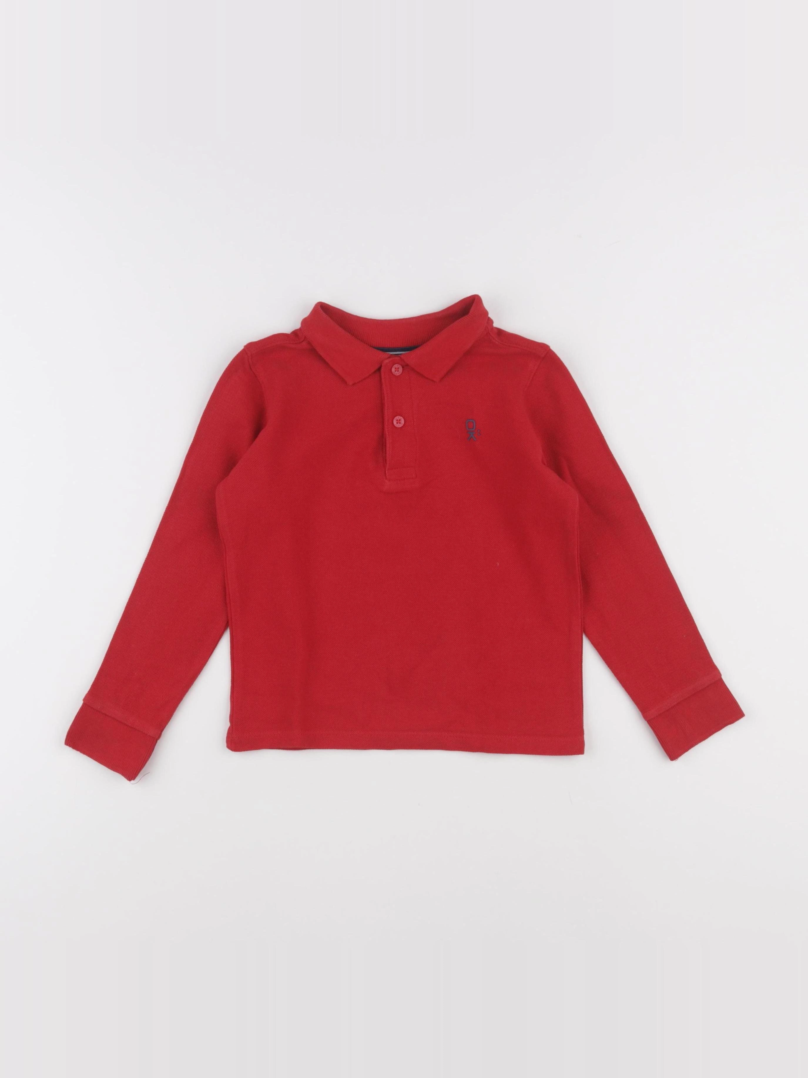 Okaidi - polo rouge - 4 ans