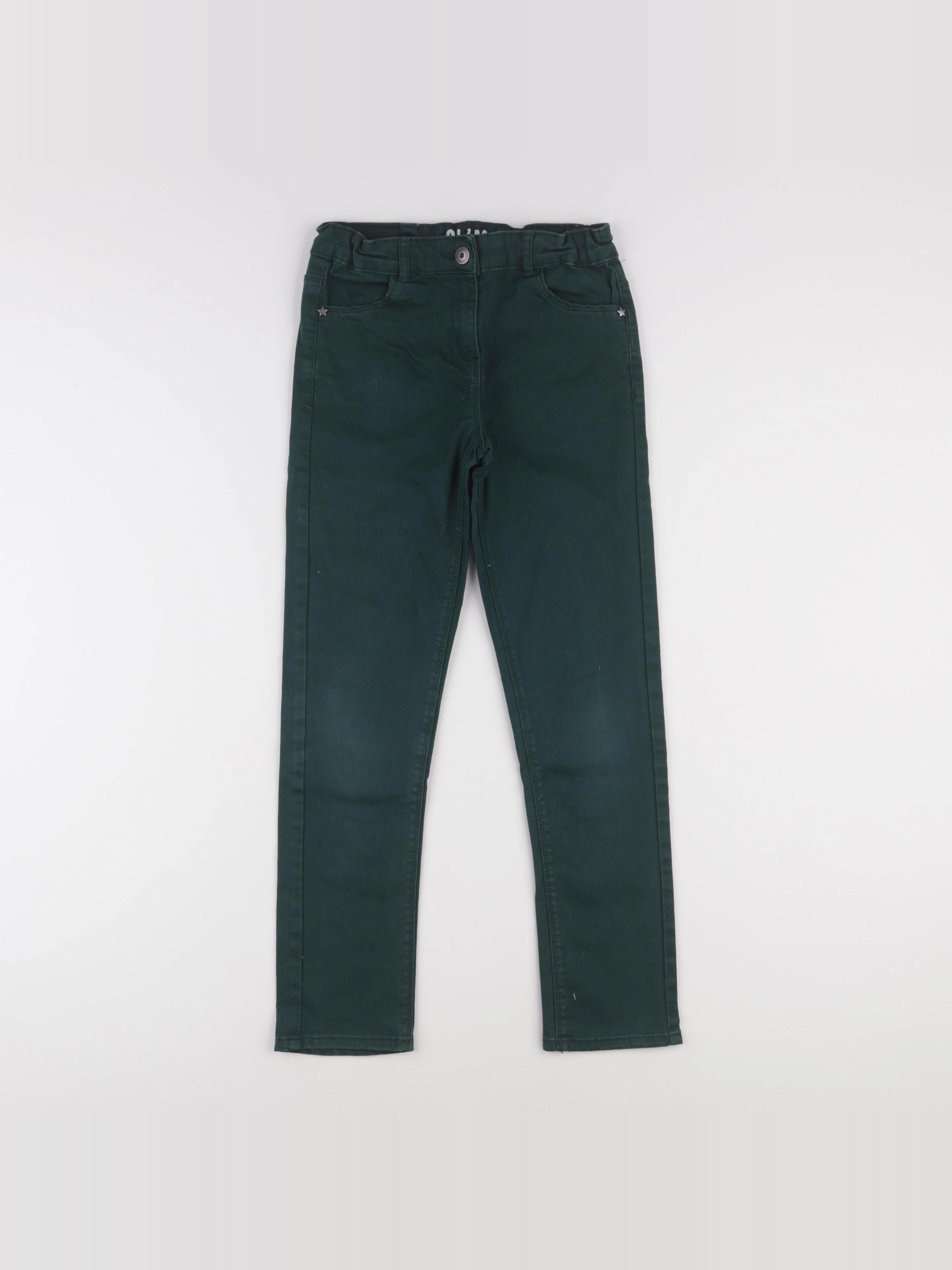Vertbaudet - pantalon vert - 10 ans