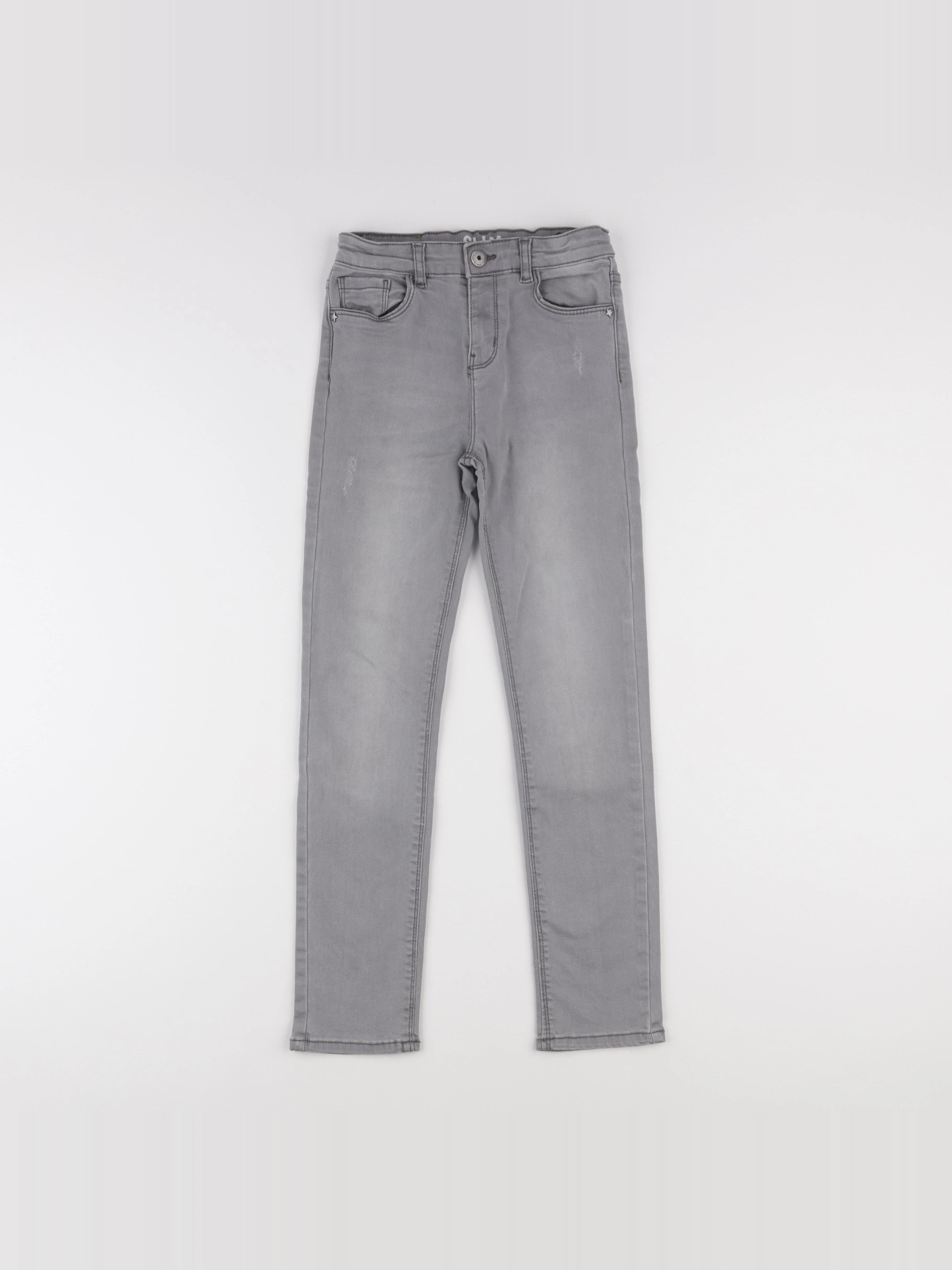 Vertbaudet - jean gris - 10 ans