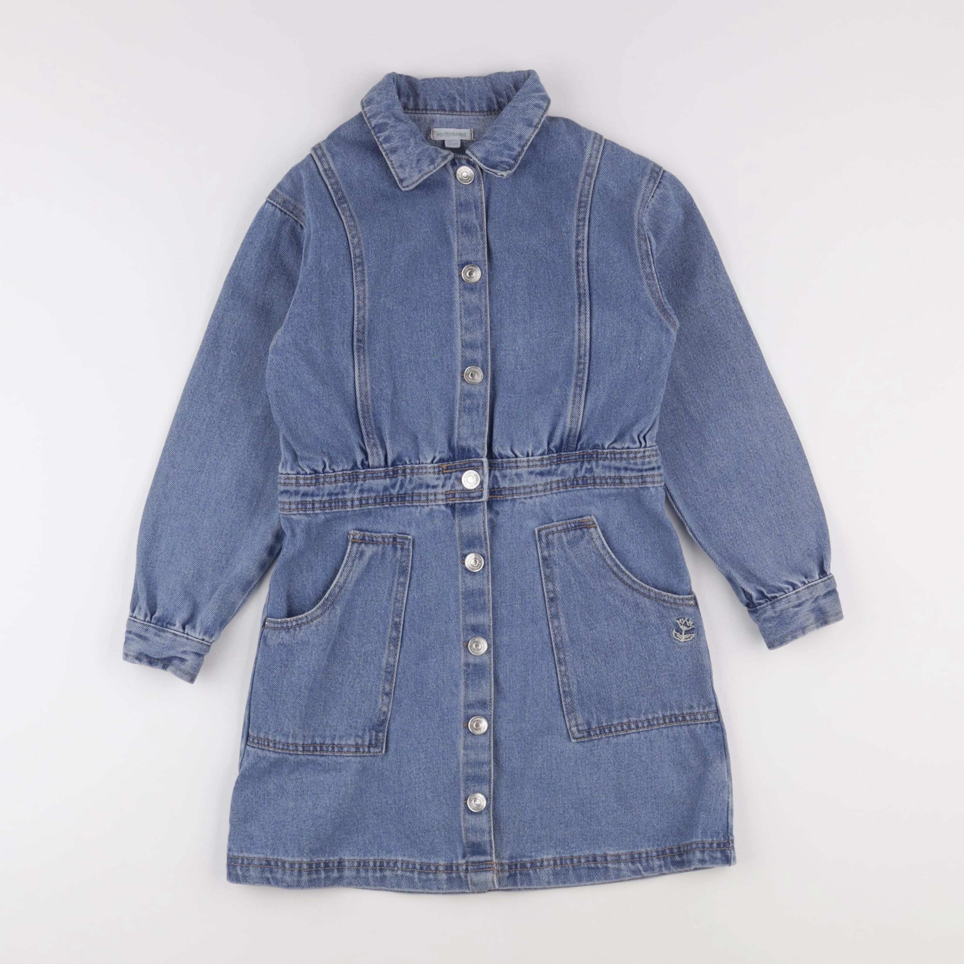 Vertbaudet - robe bleu - 10 ans