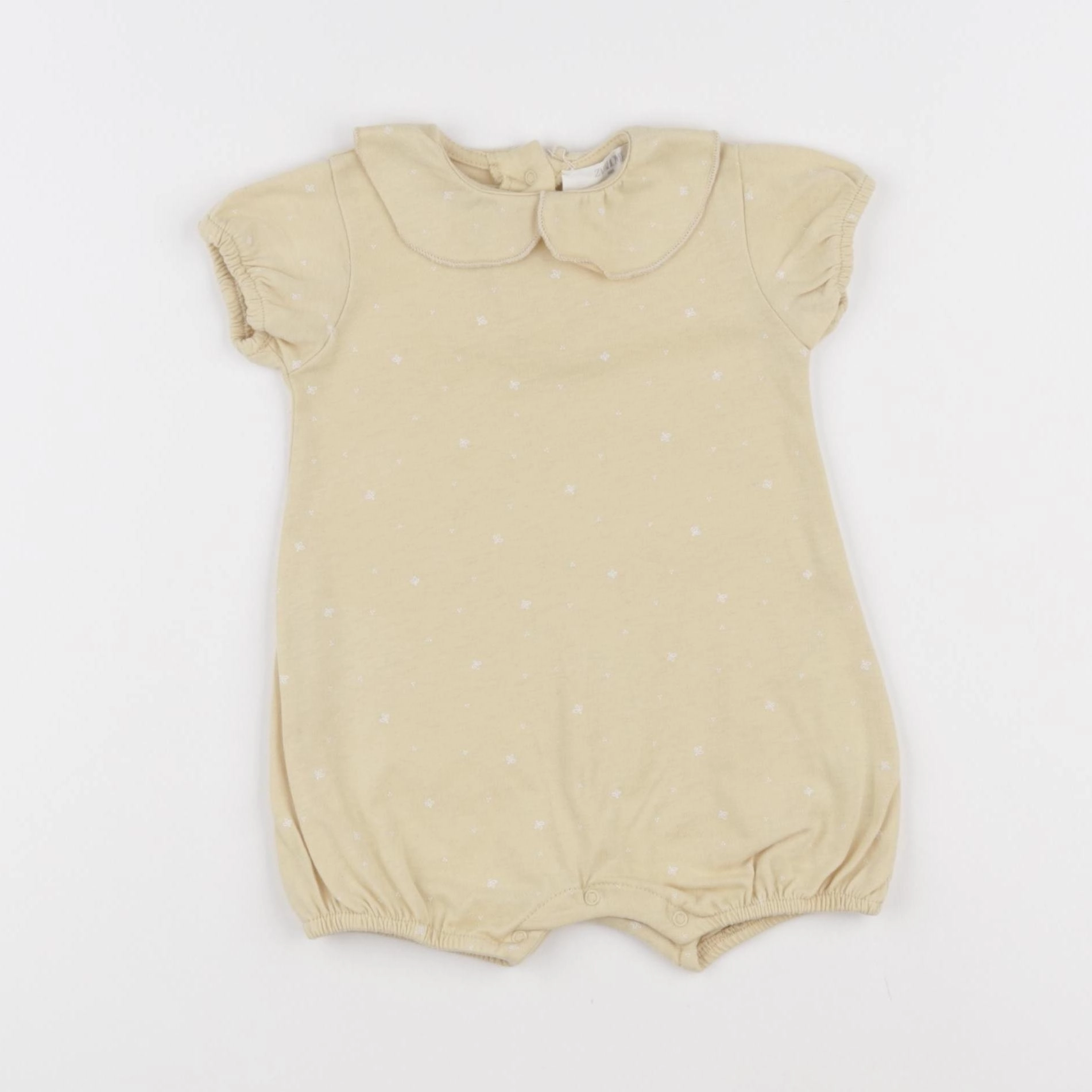 Zara - pyjama coton jaune - 1/3 mois