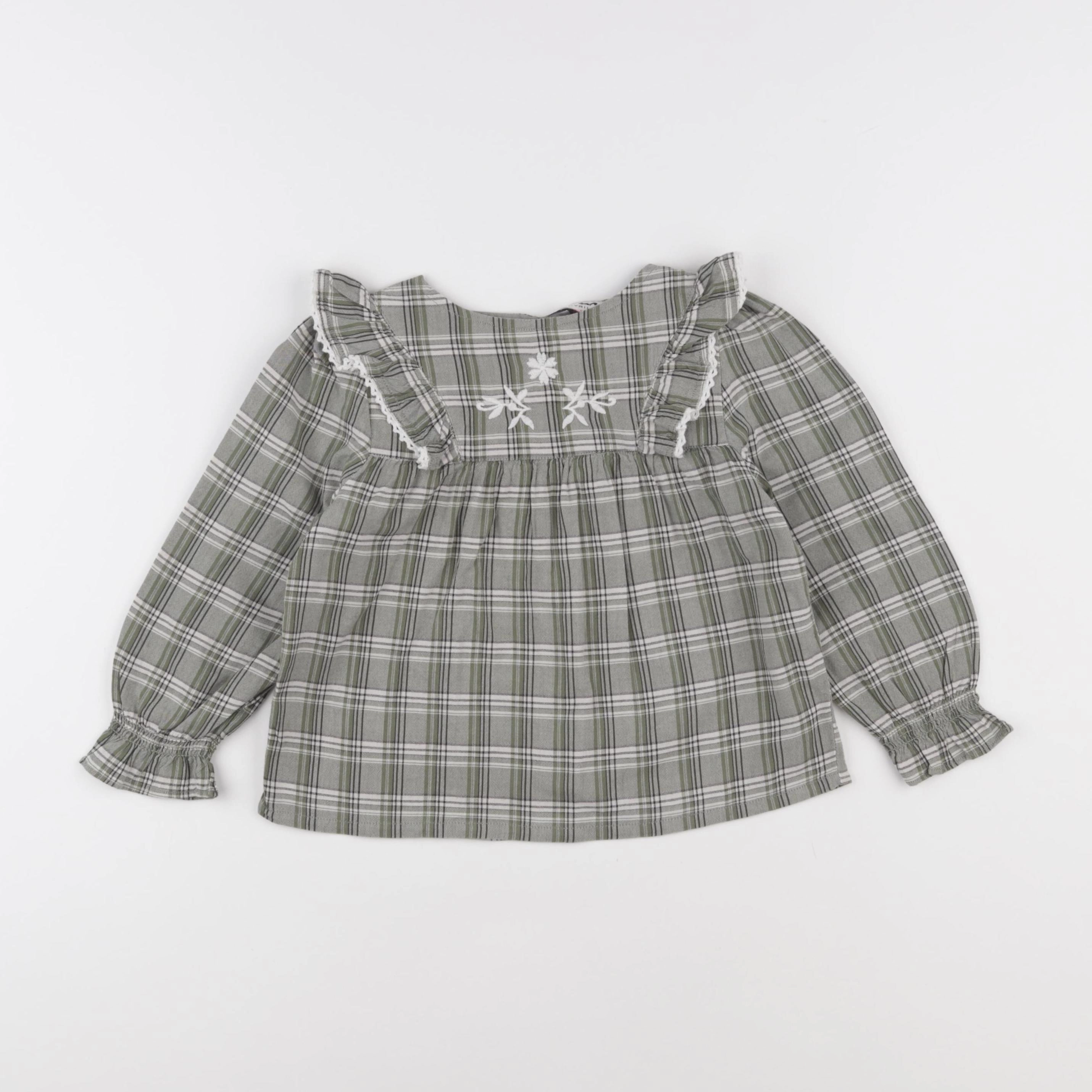 Cyrillus - blouse vert - 4 ans