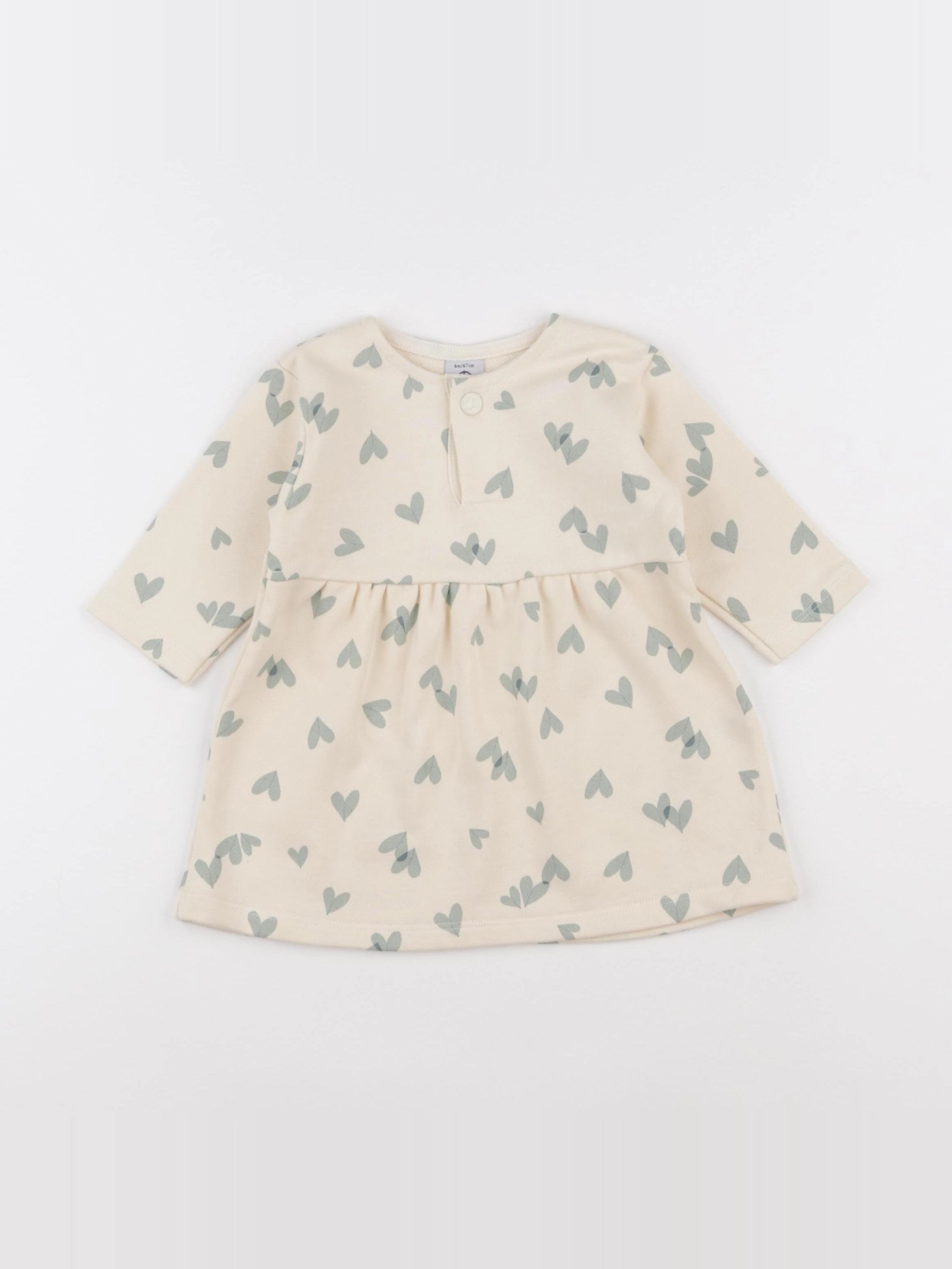 Petit Bateau - robe beige - 6 mois