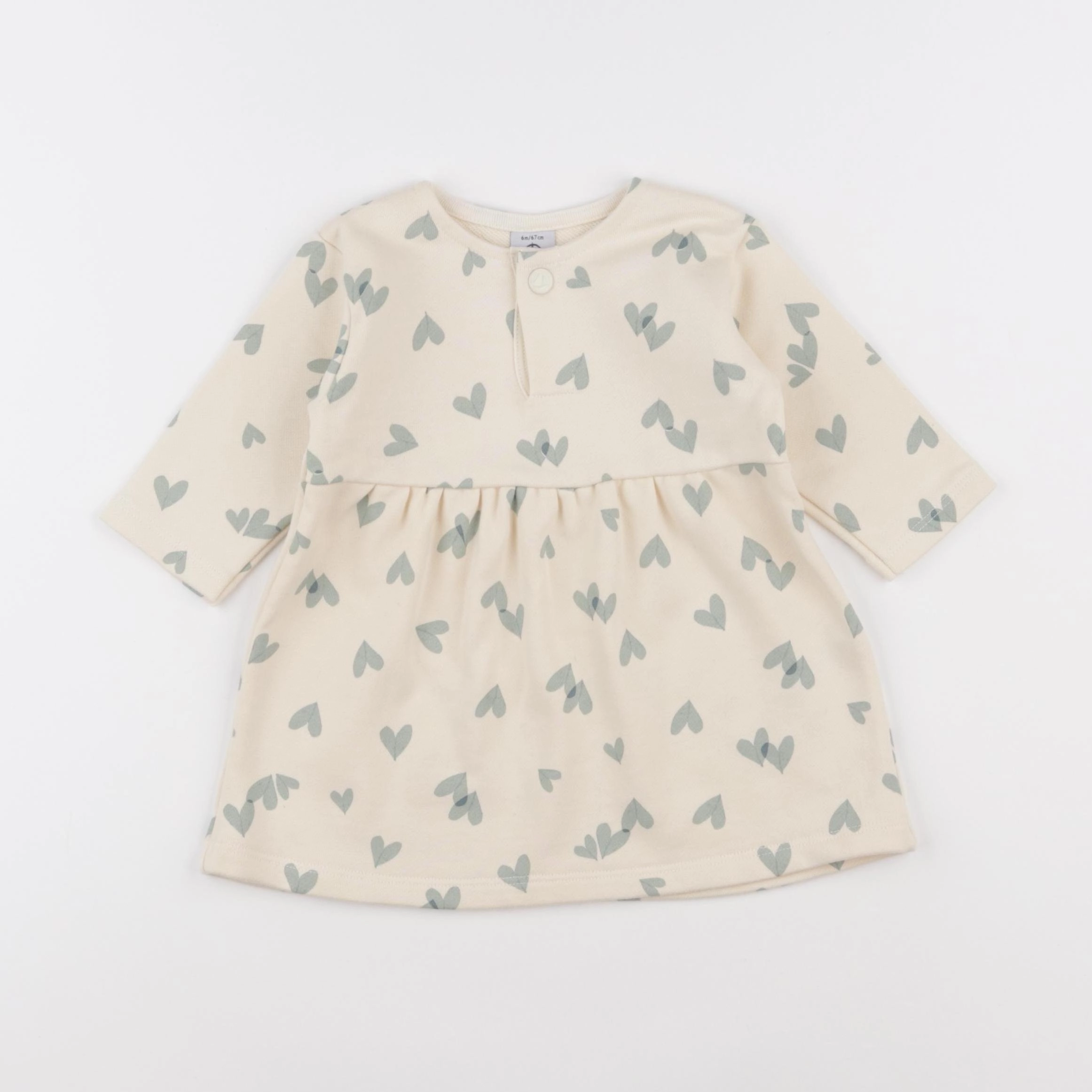 Petit Bateau - robe beige - 6 mois