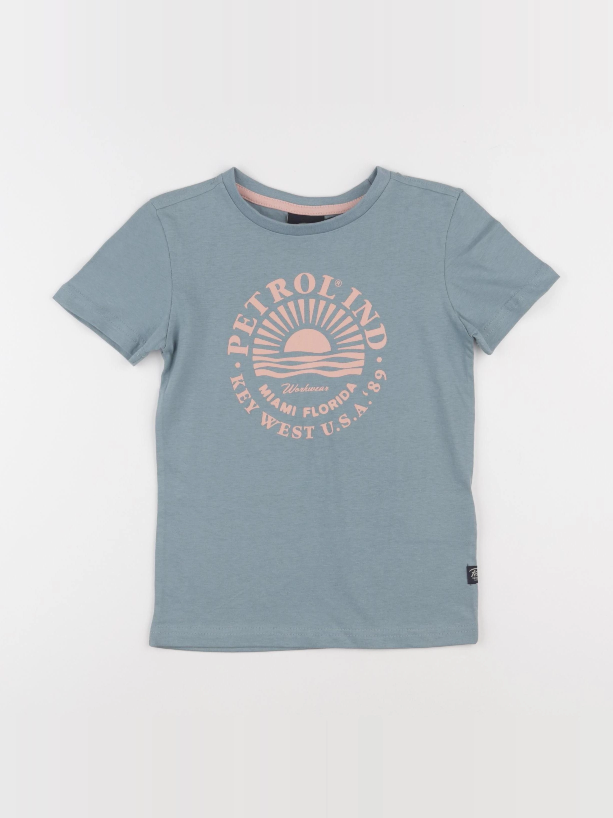 Petrol Industries - tee-shirt bleu - 5/6 ans