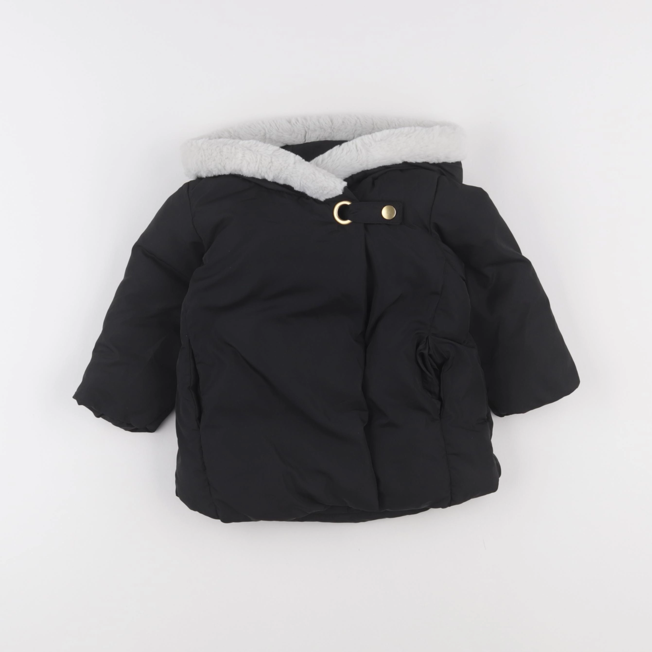 Mango - manteau noir - 9/12 mois