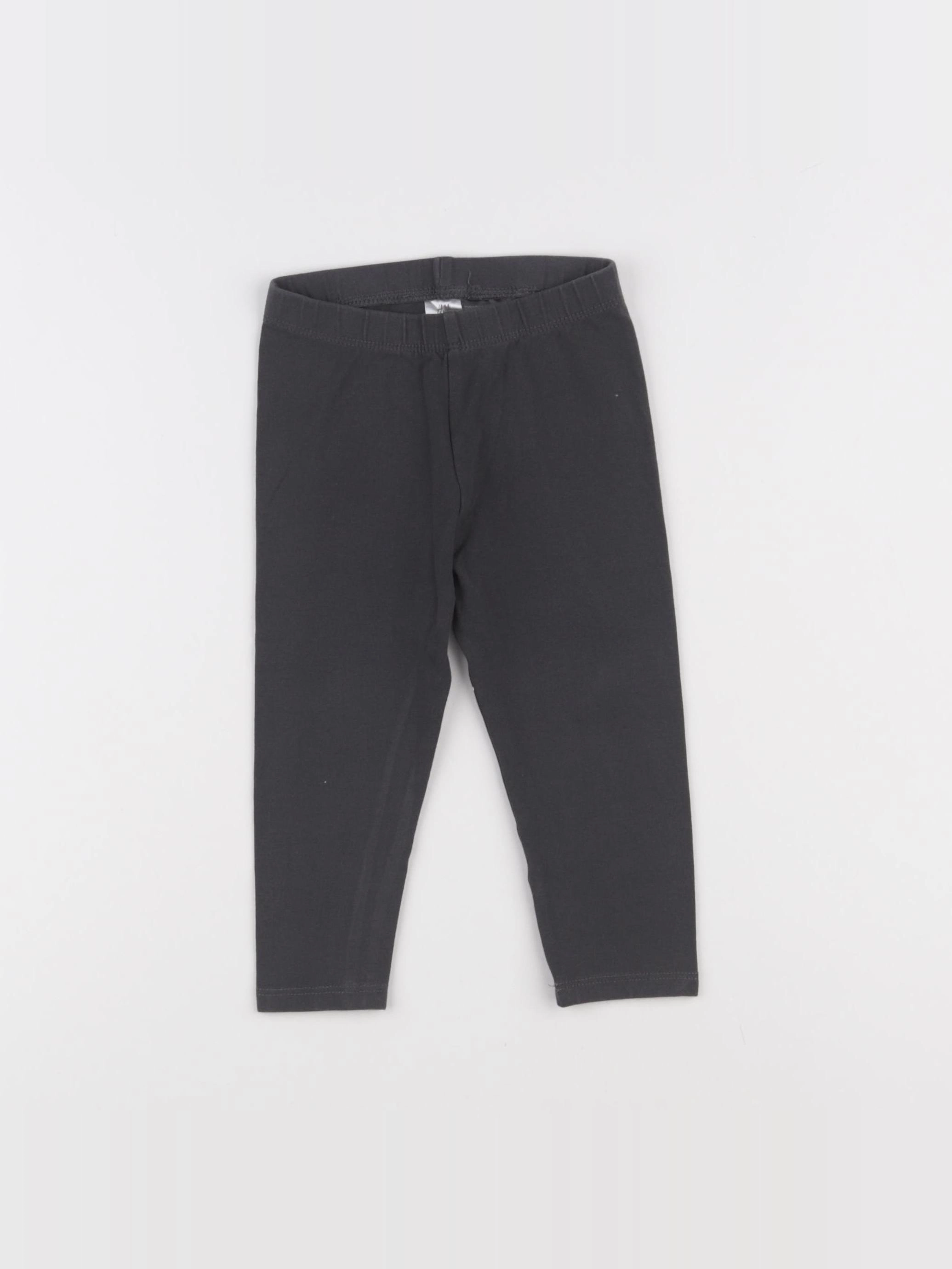 H&M - legging gris - 12/18 mois
