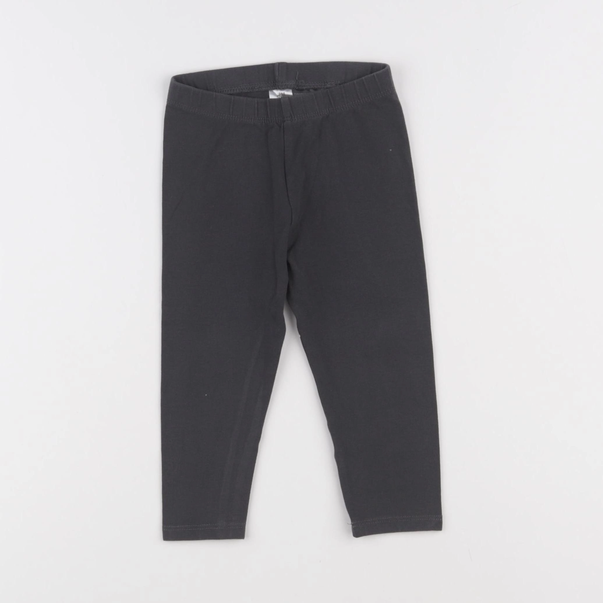 H&M - legging gris - 12/18 mois