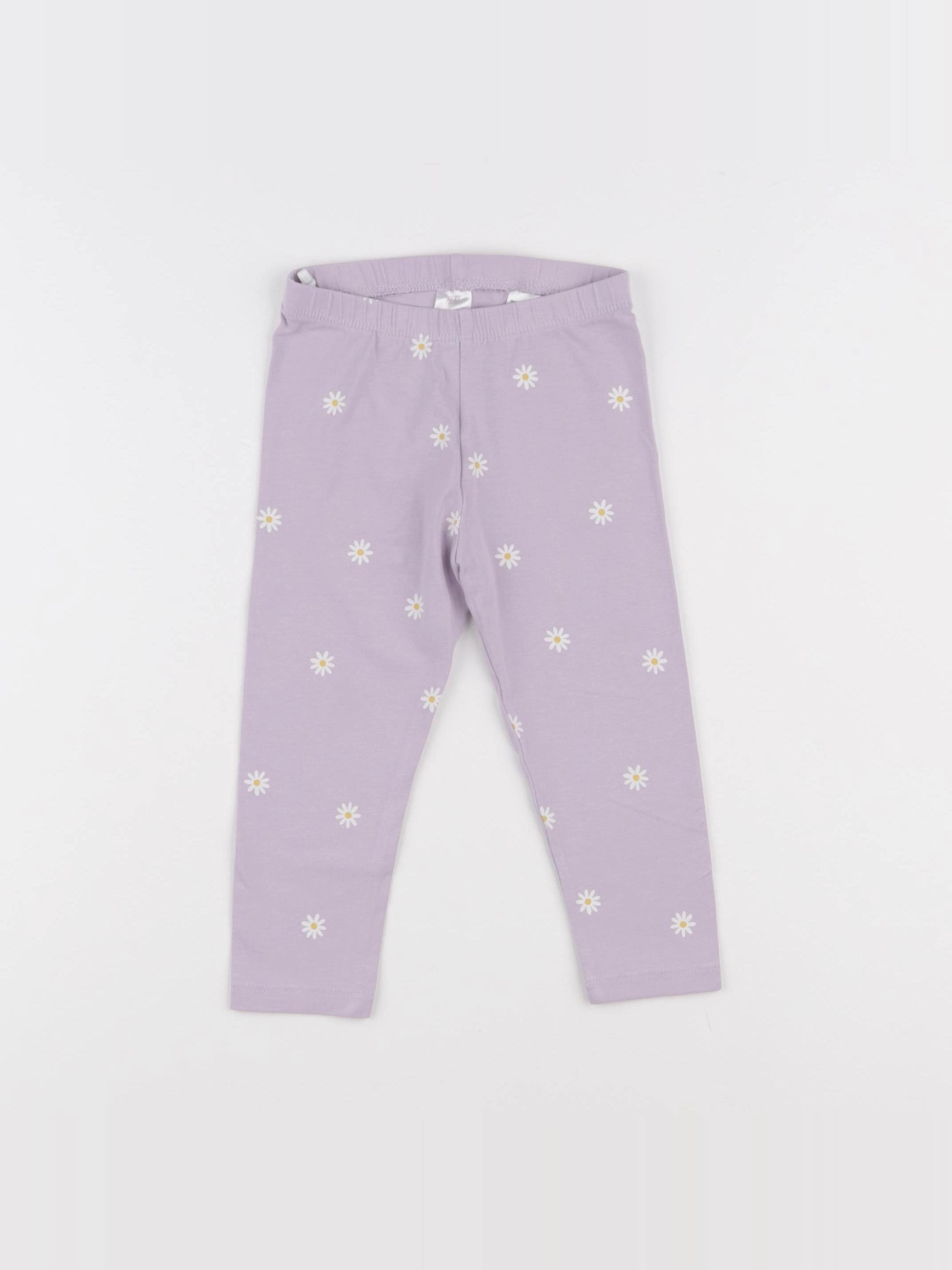 H&M - legging violet - 12/18 mois
