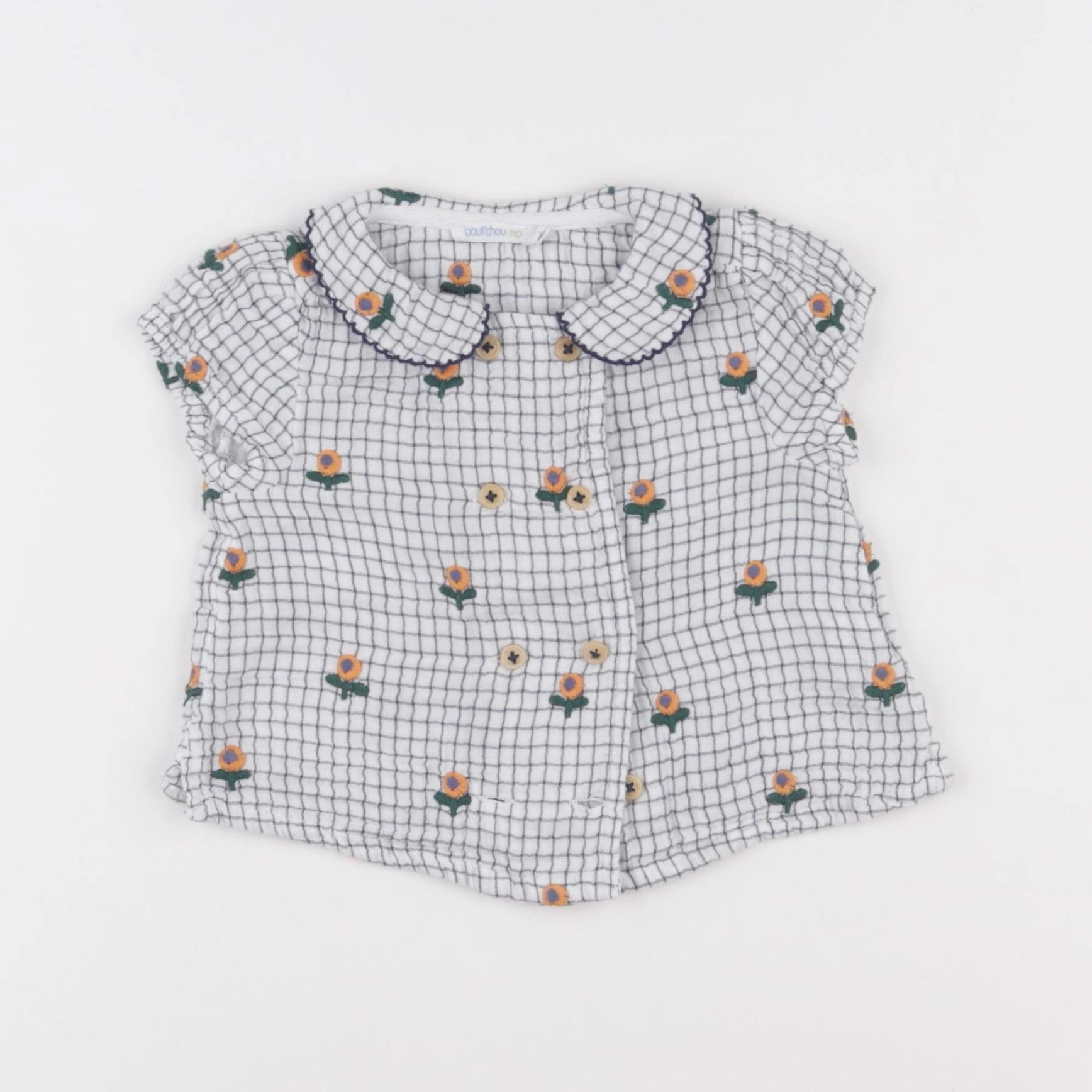 Boutchou - blouse blanc - 12 mois