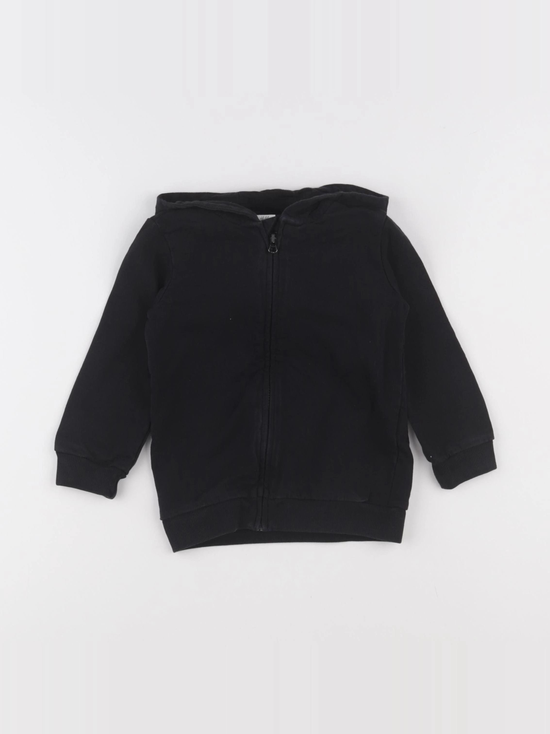 H&M - sweat noir - 12/18 mois