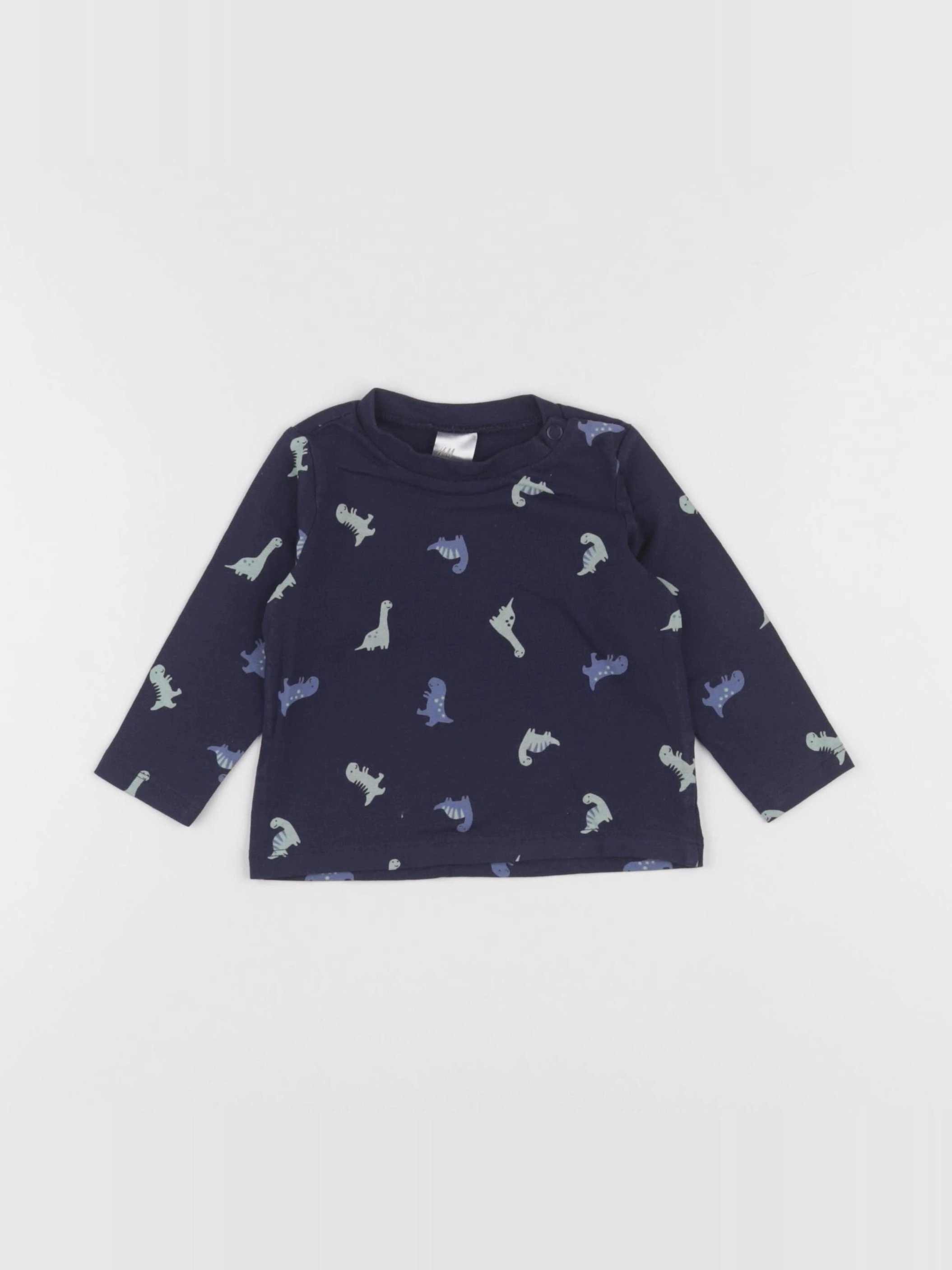 H&M - tee-shirt bleu - 3 mois