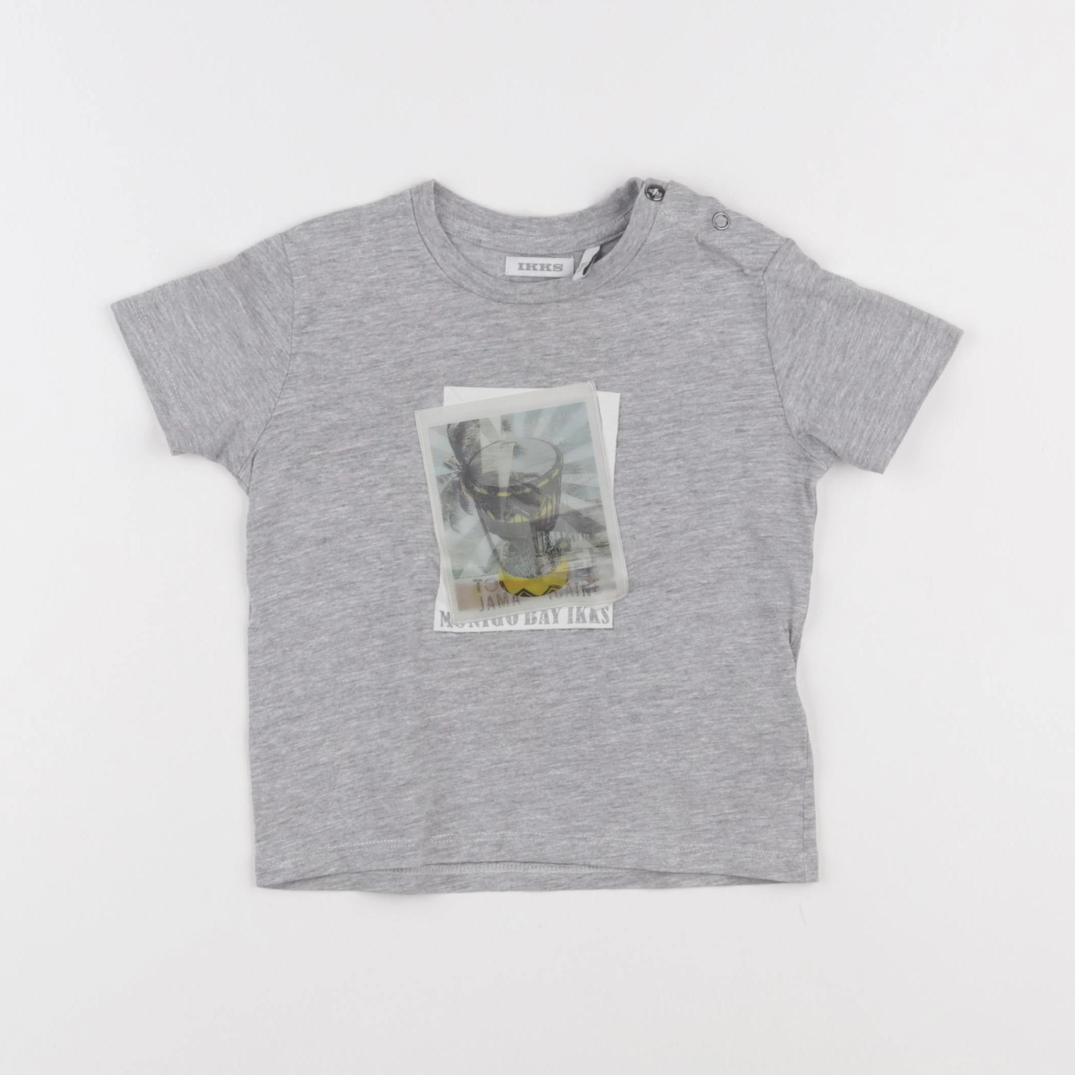 IKKS - tee-shirt gris - 18 mois