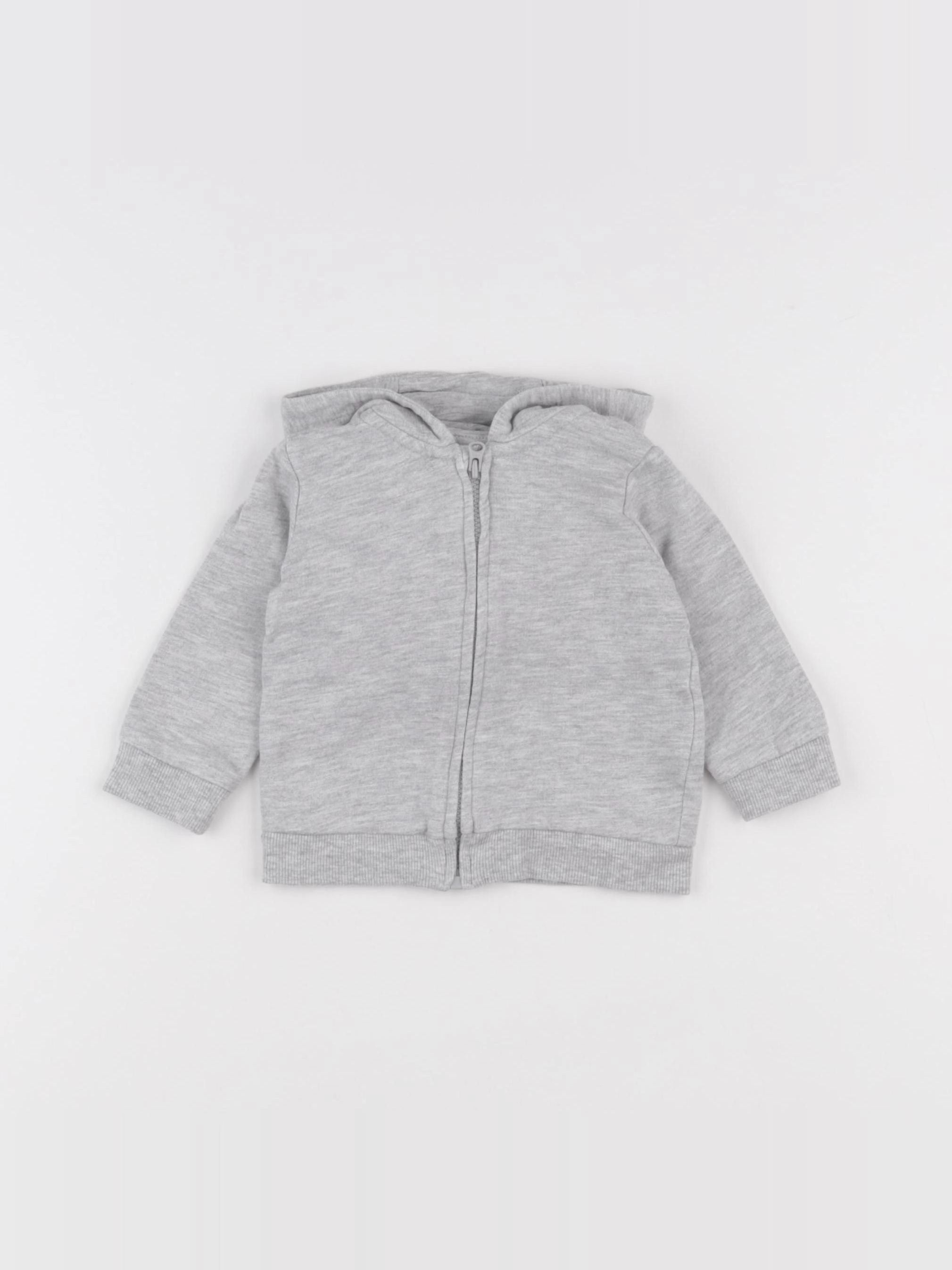 H&M - sweat gris - 3 mois