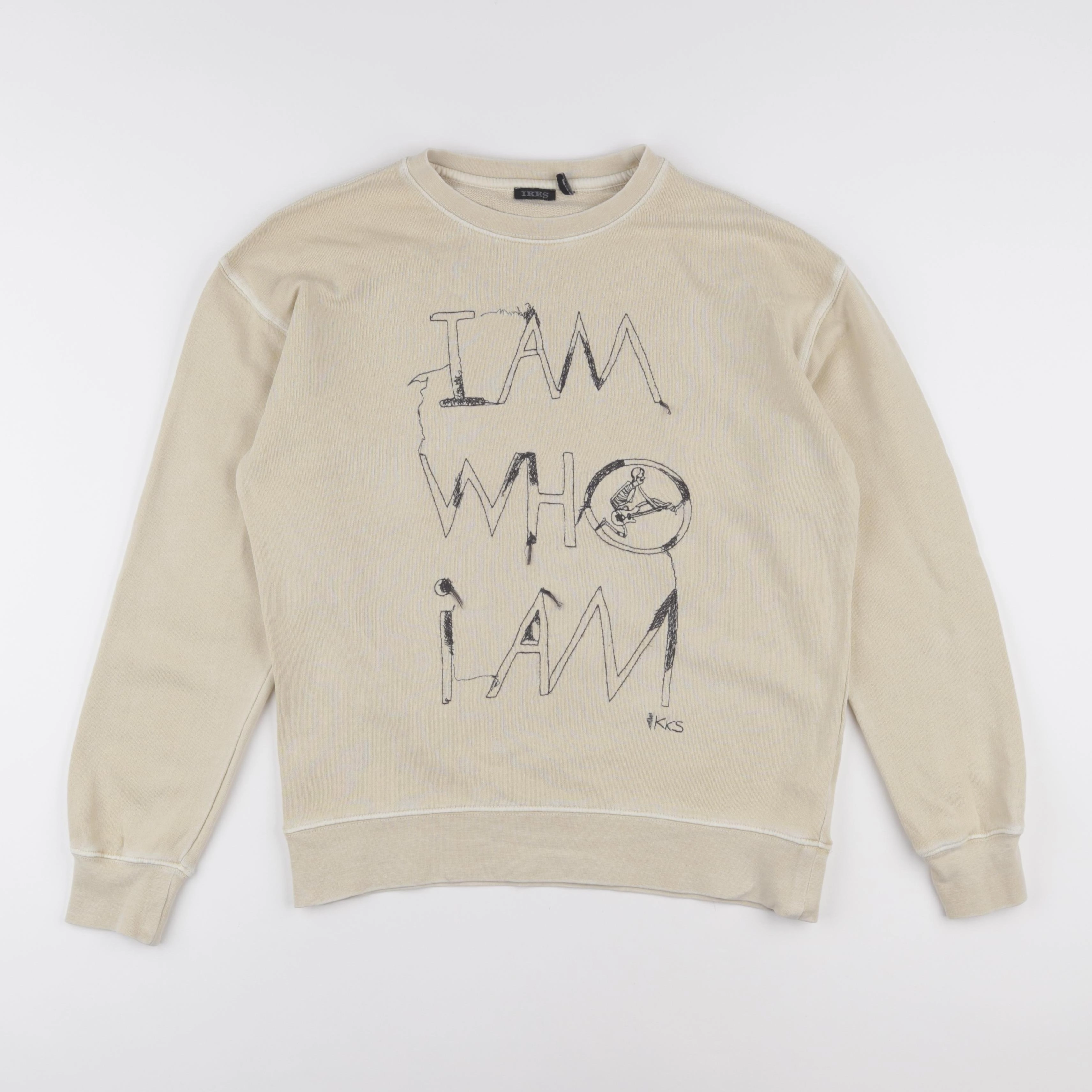 IKKS - sweat beige - 12 ans