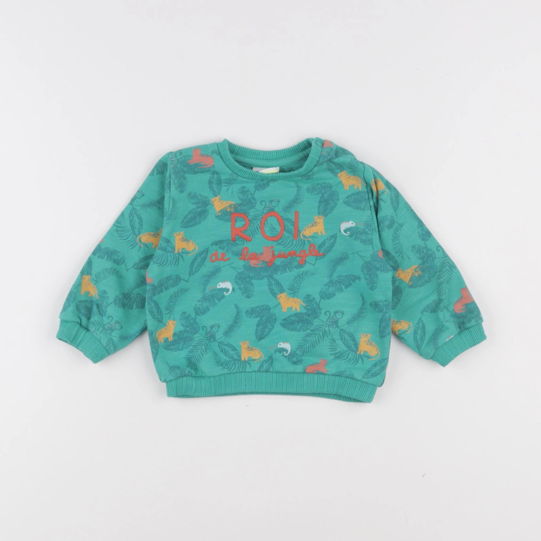 Tape à l'oeil - sweat vert - 6 mois