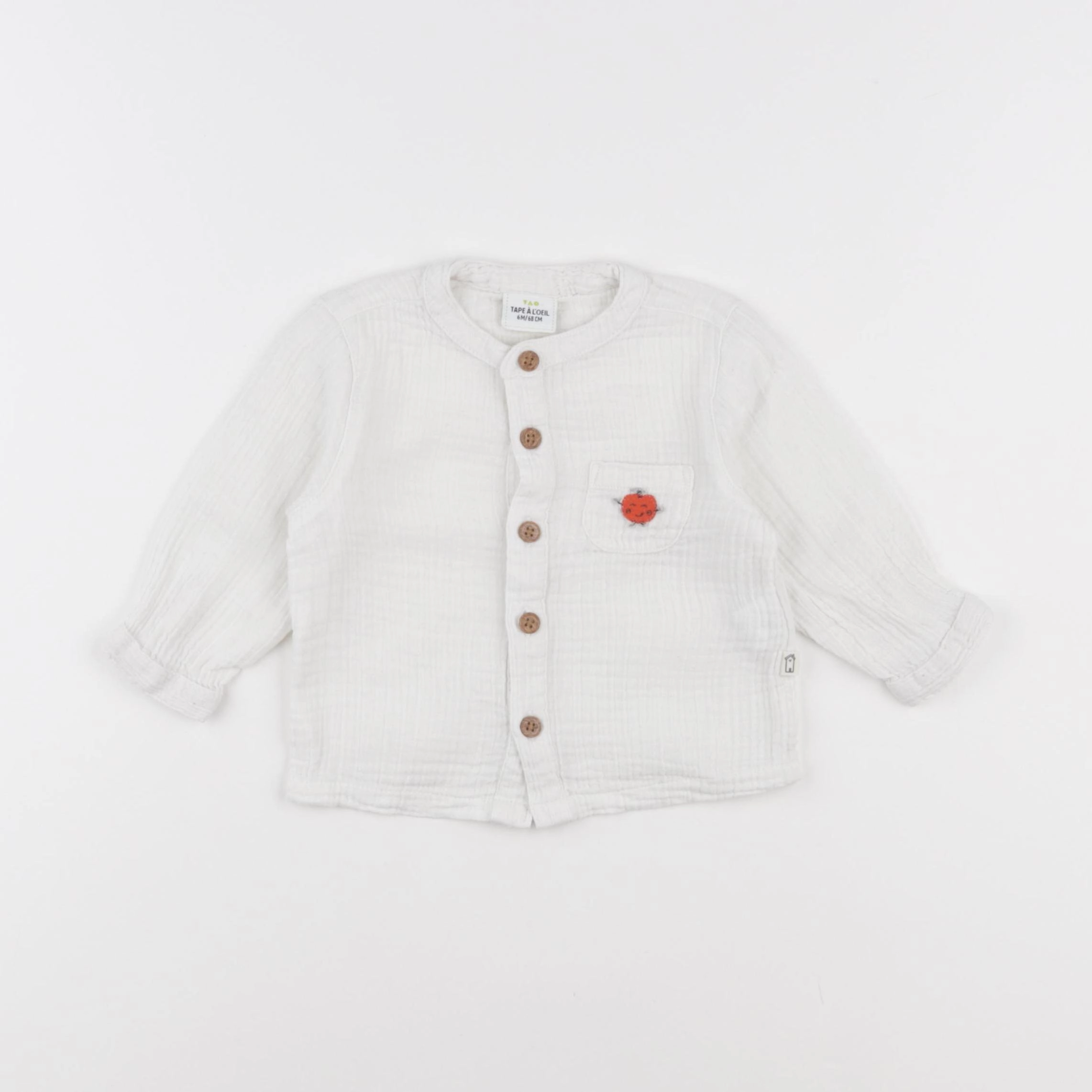 Tape à l'oeil - chemise blanc - 6 mois