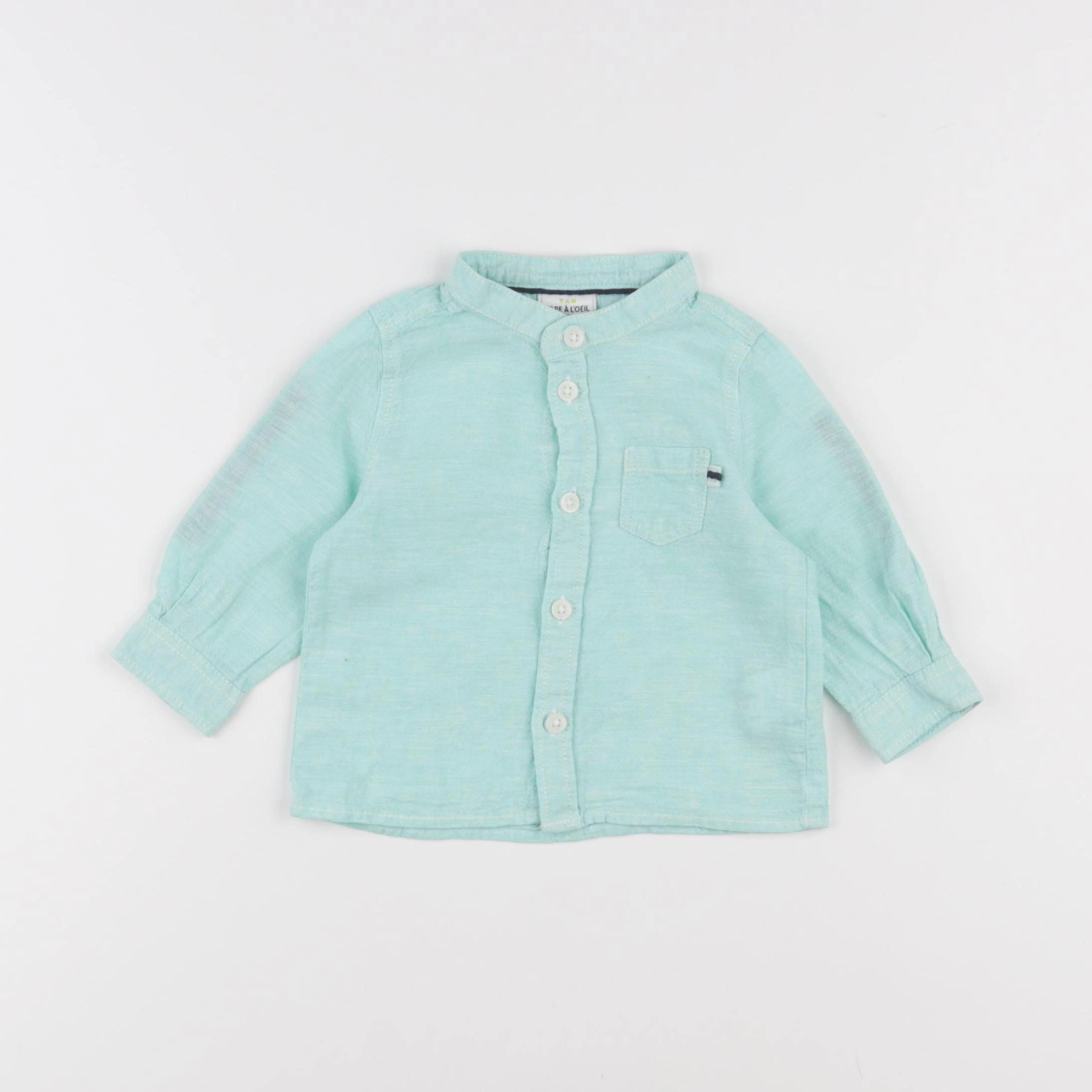 Tape à l'oeil - chemise vert - 6 mois