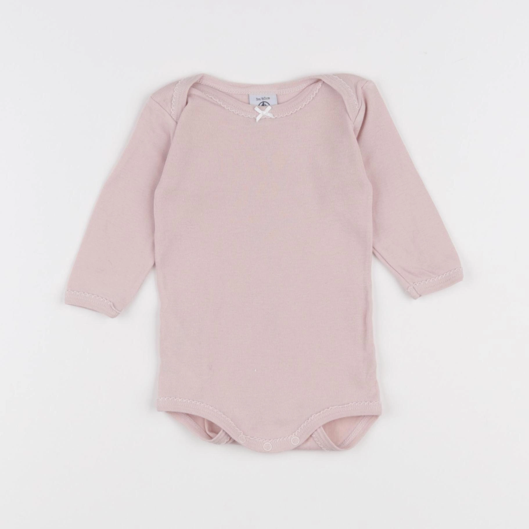 Petit Bateau - body rose - 3 mois