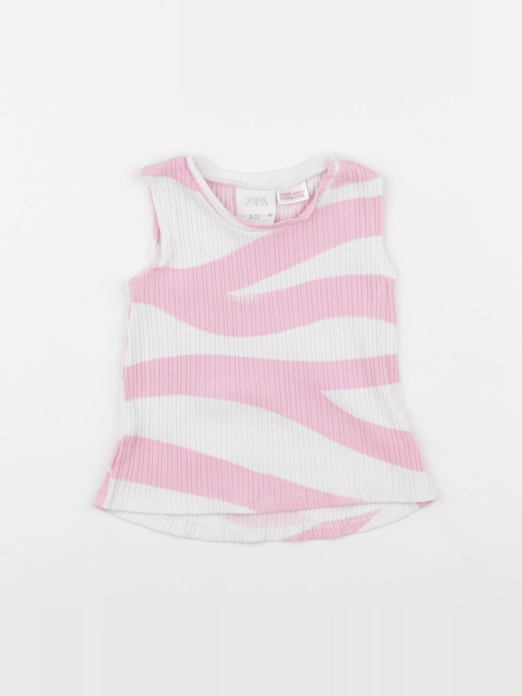 Zara - débardeur rose - 9/12 mois