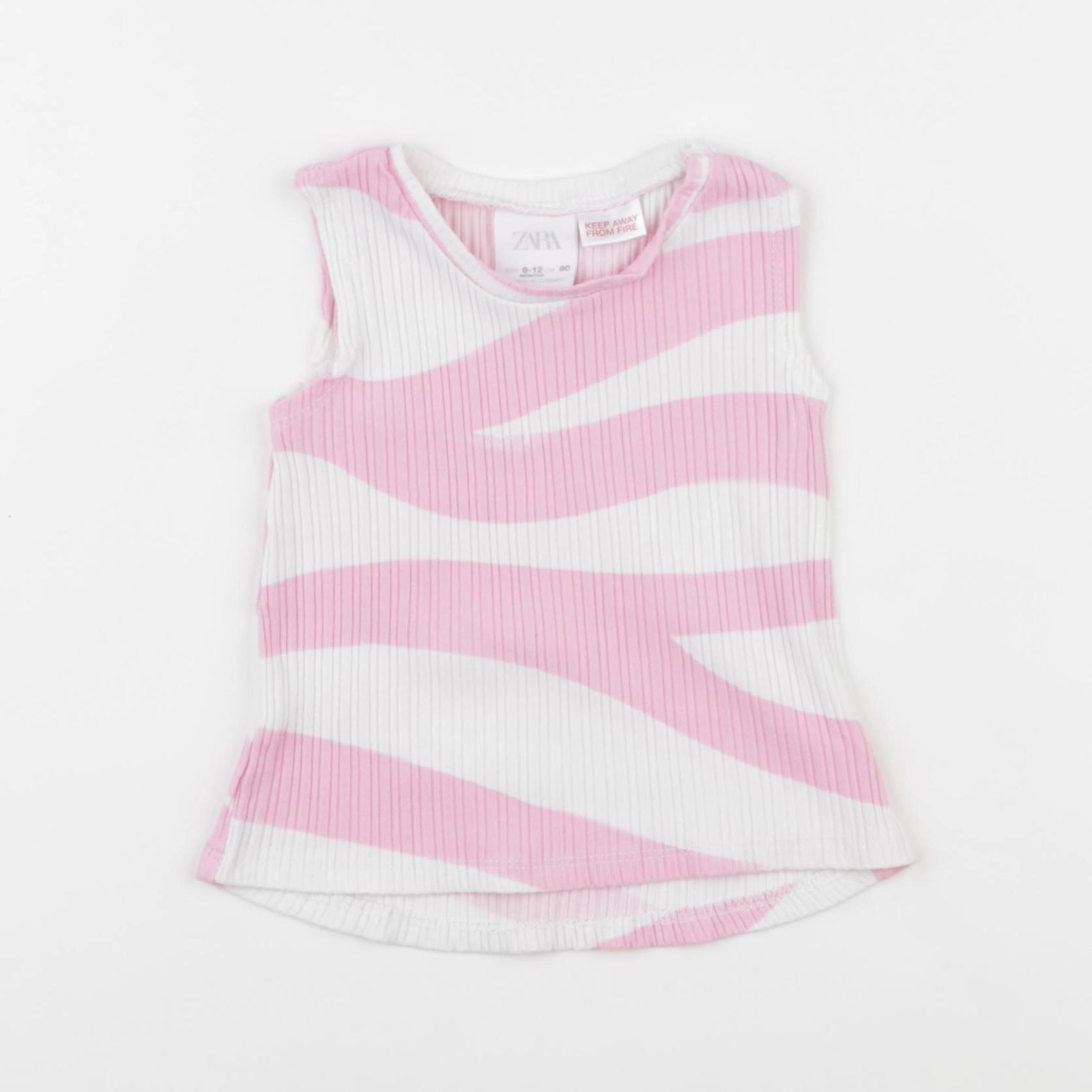 Zara - débardeur rose - 9/12 mois