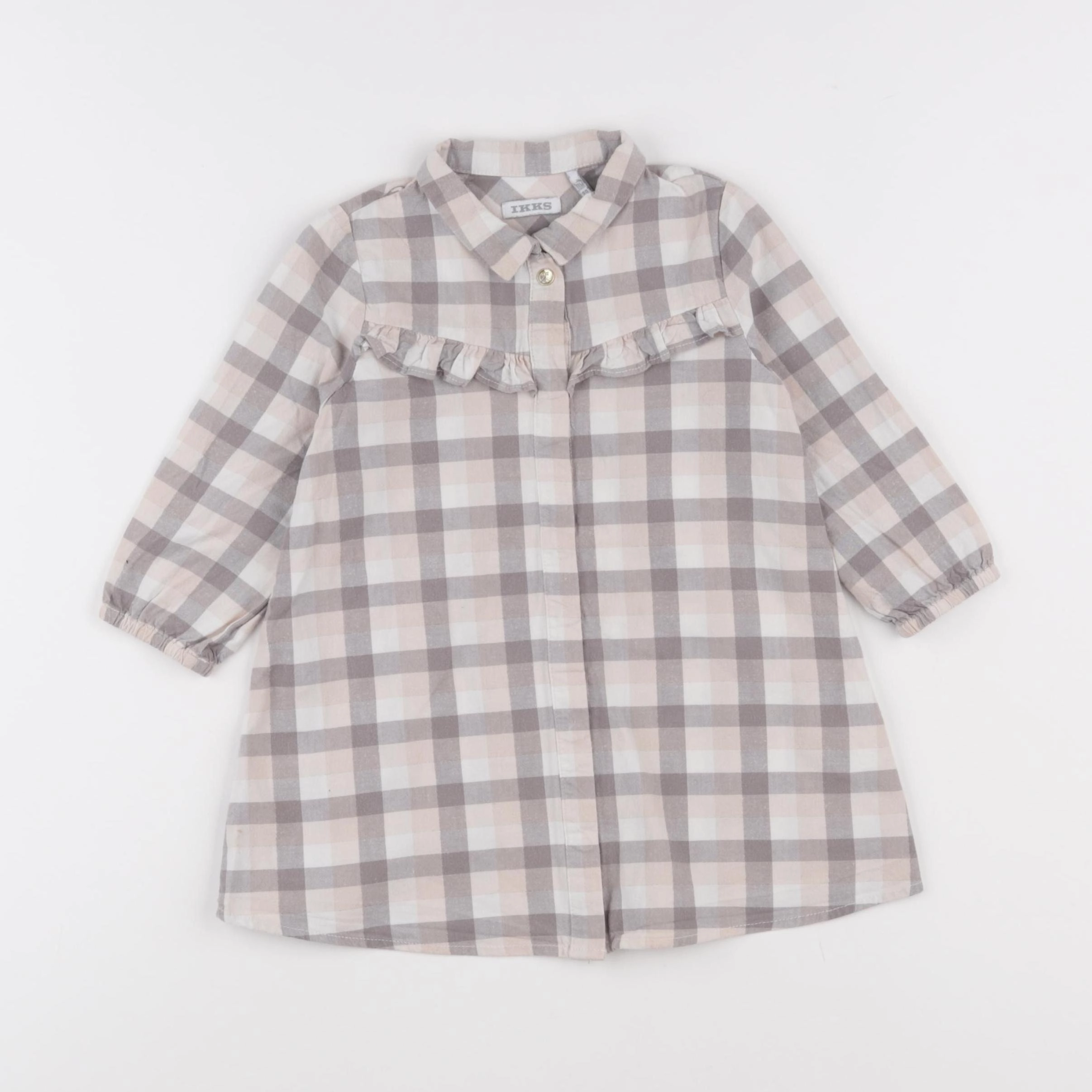 IKKS - robe imprimé au dos gris, rose - 18 mois