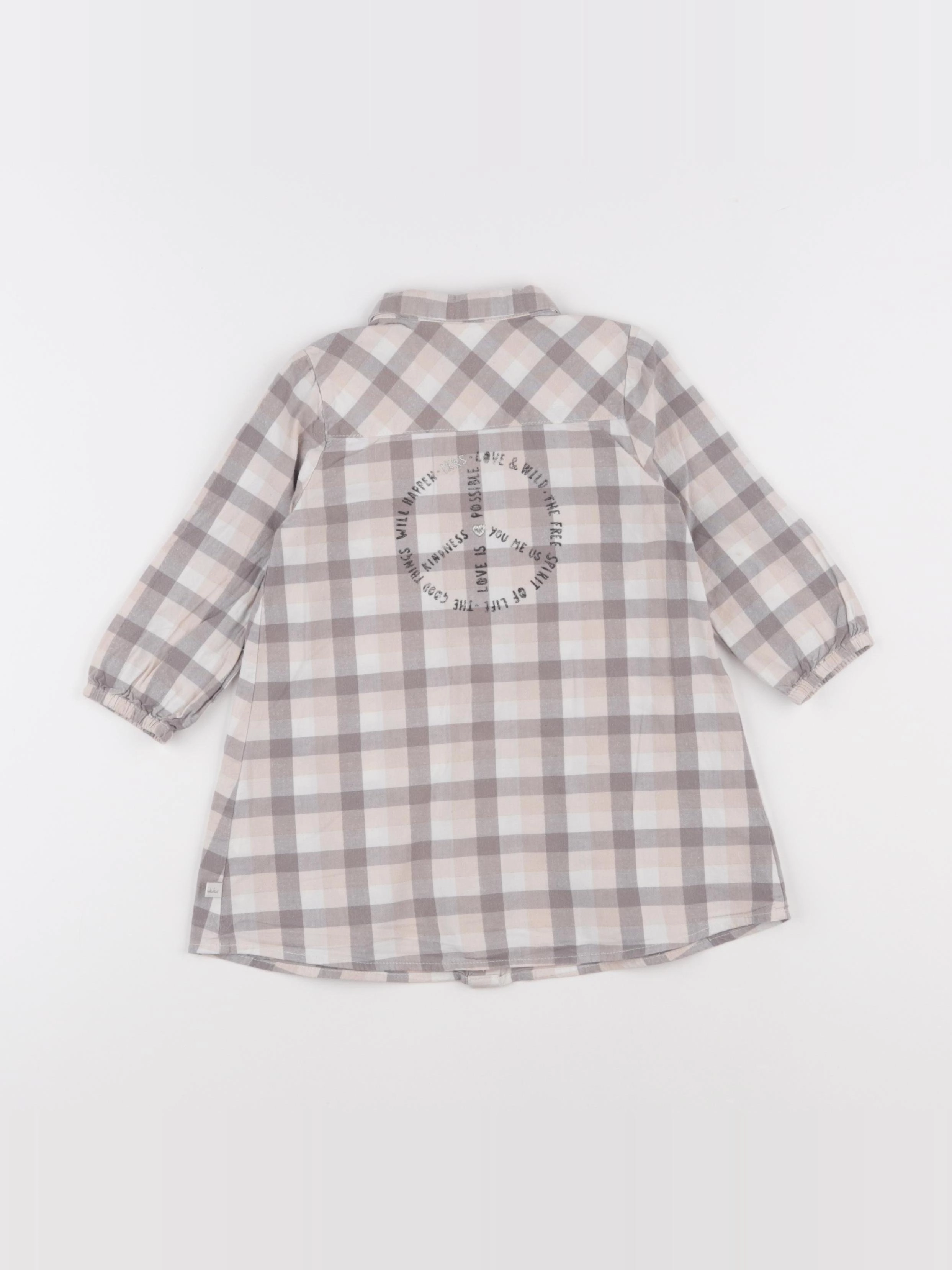 IKKS - robe imprimé au dos gris, rose - 18 mois