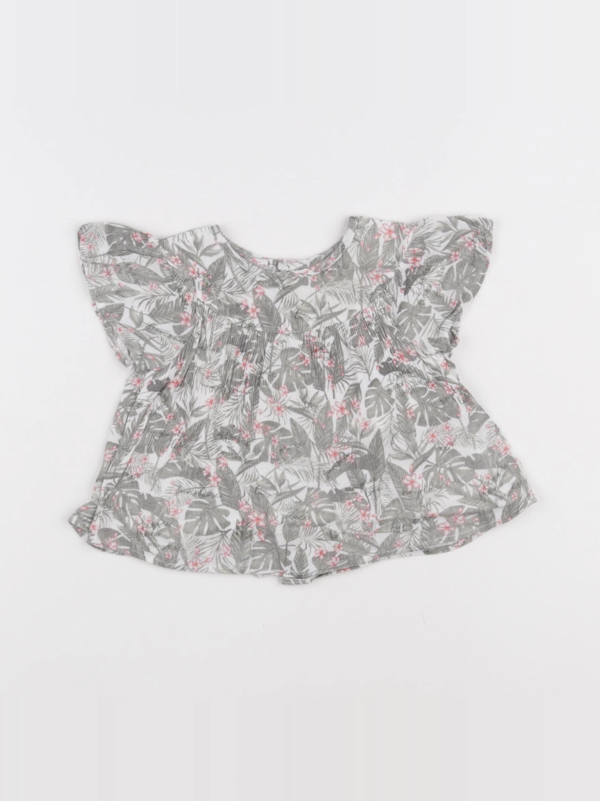 IKKS - blouse blanc, vert - 18 mois