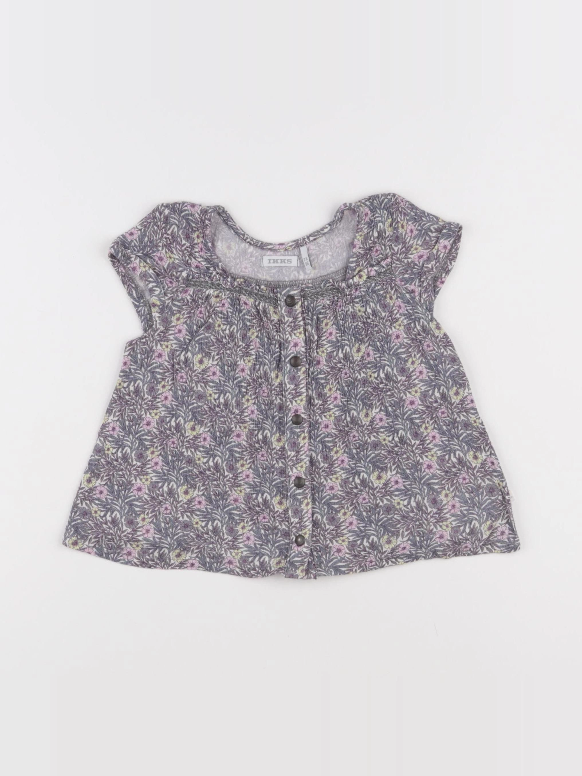 IKKS - blouse violet - 2 ans
