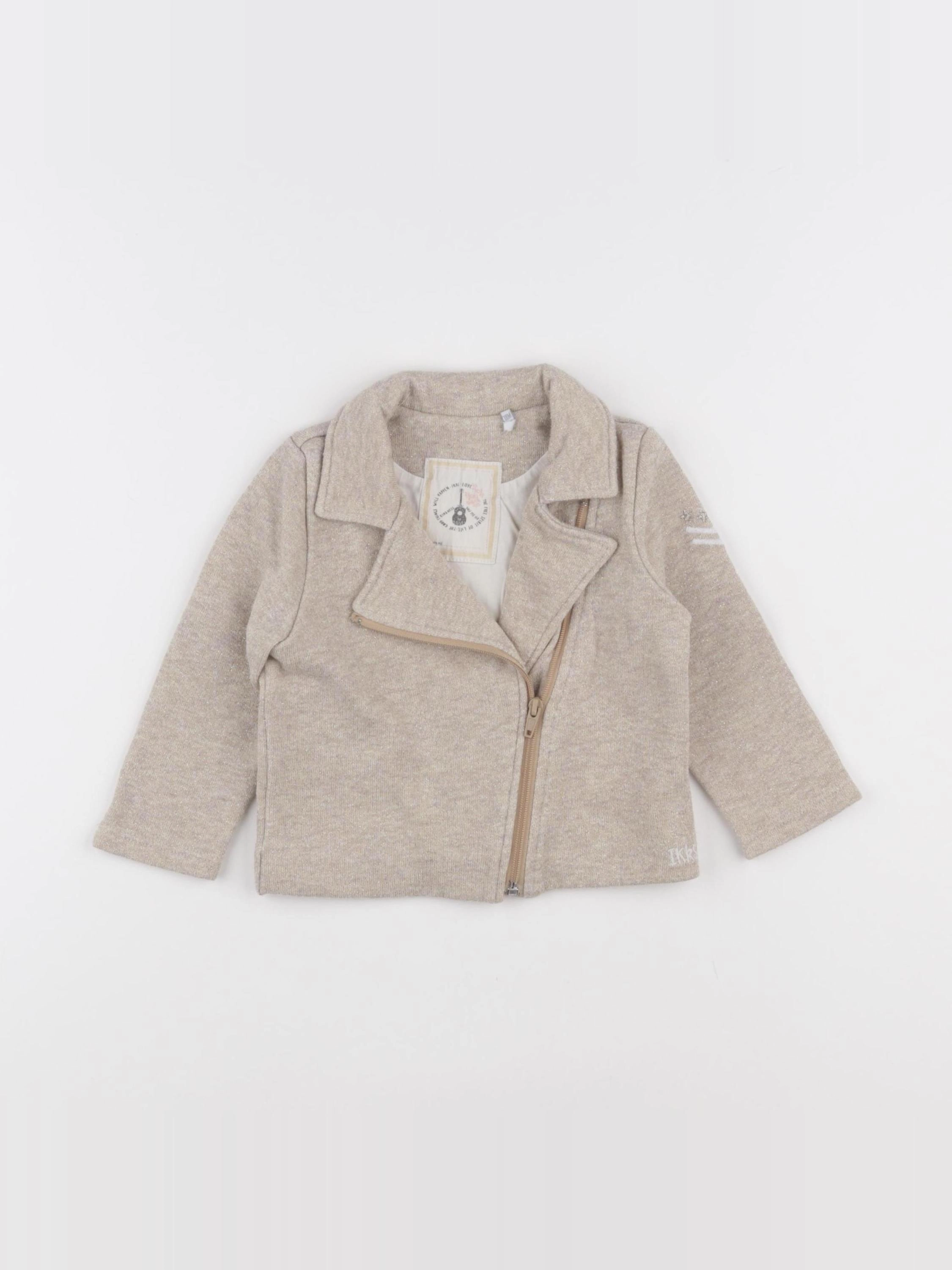 IKKS - sweat beige, or - 18 mois