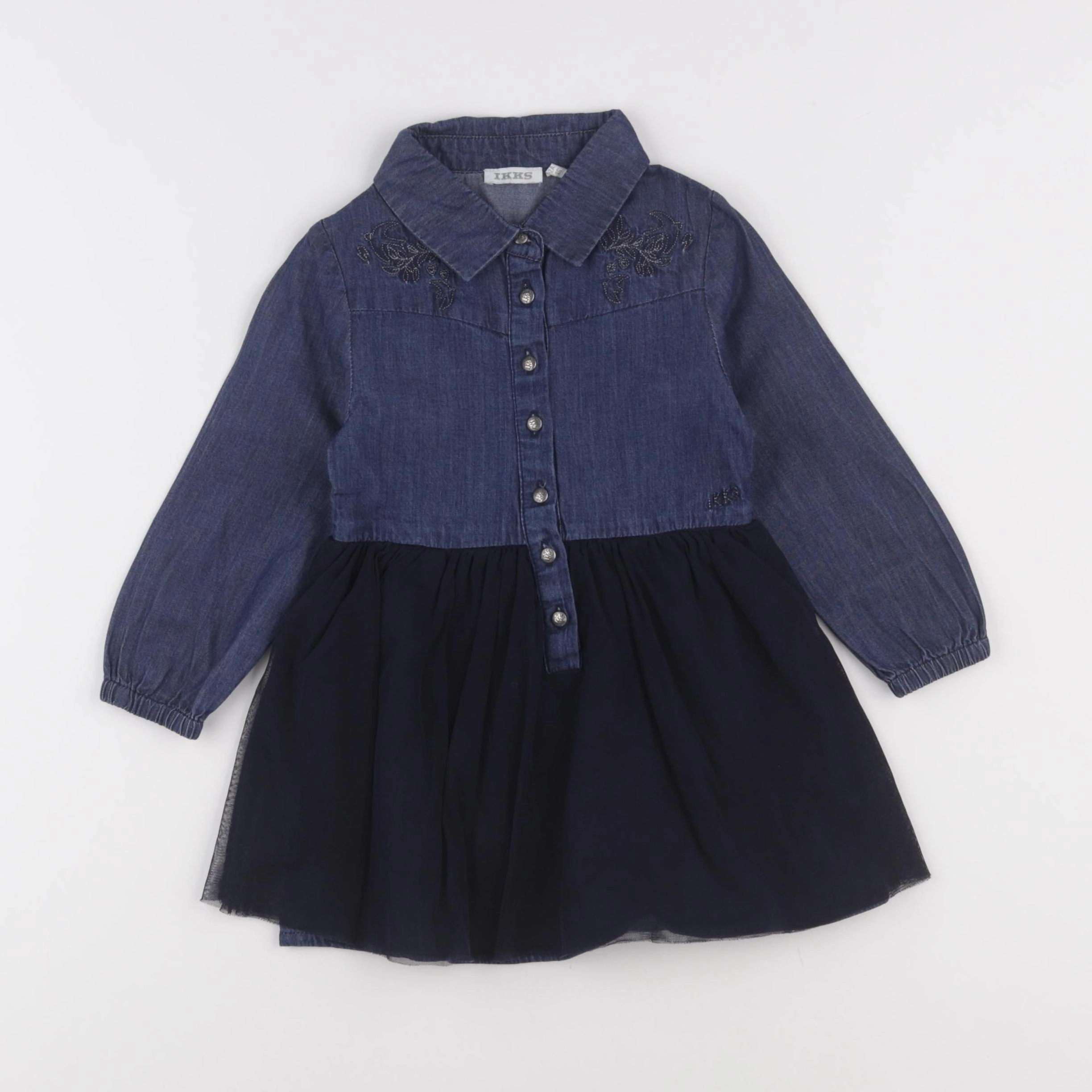 IKKS - robe bleu - 2 ans