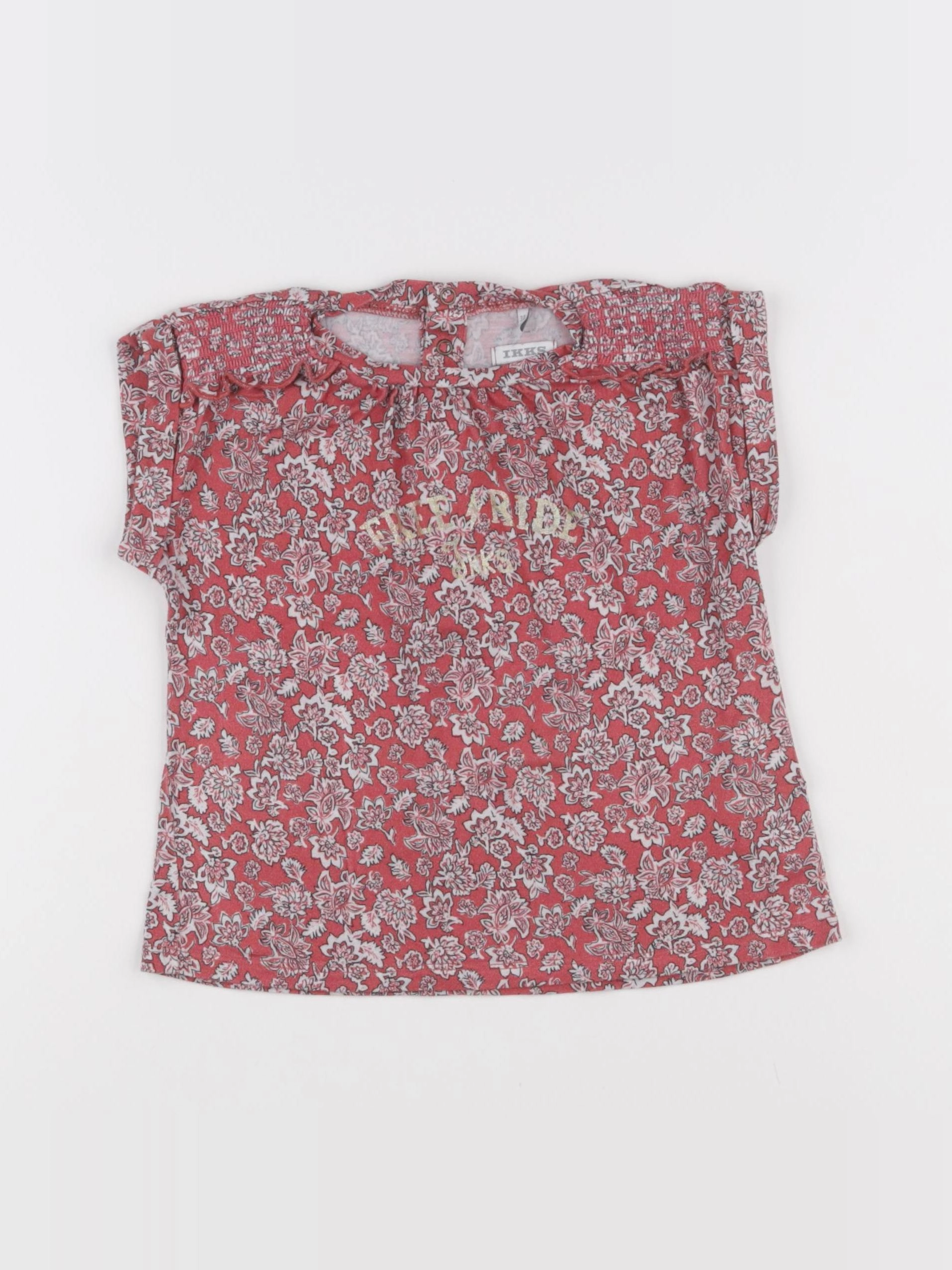 IKKS - tee-shirt rouge - 3 ans