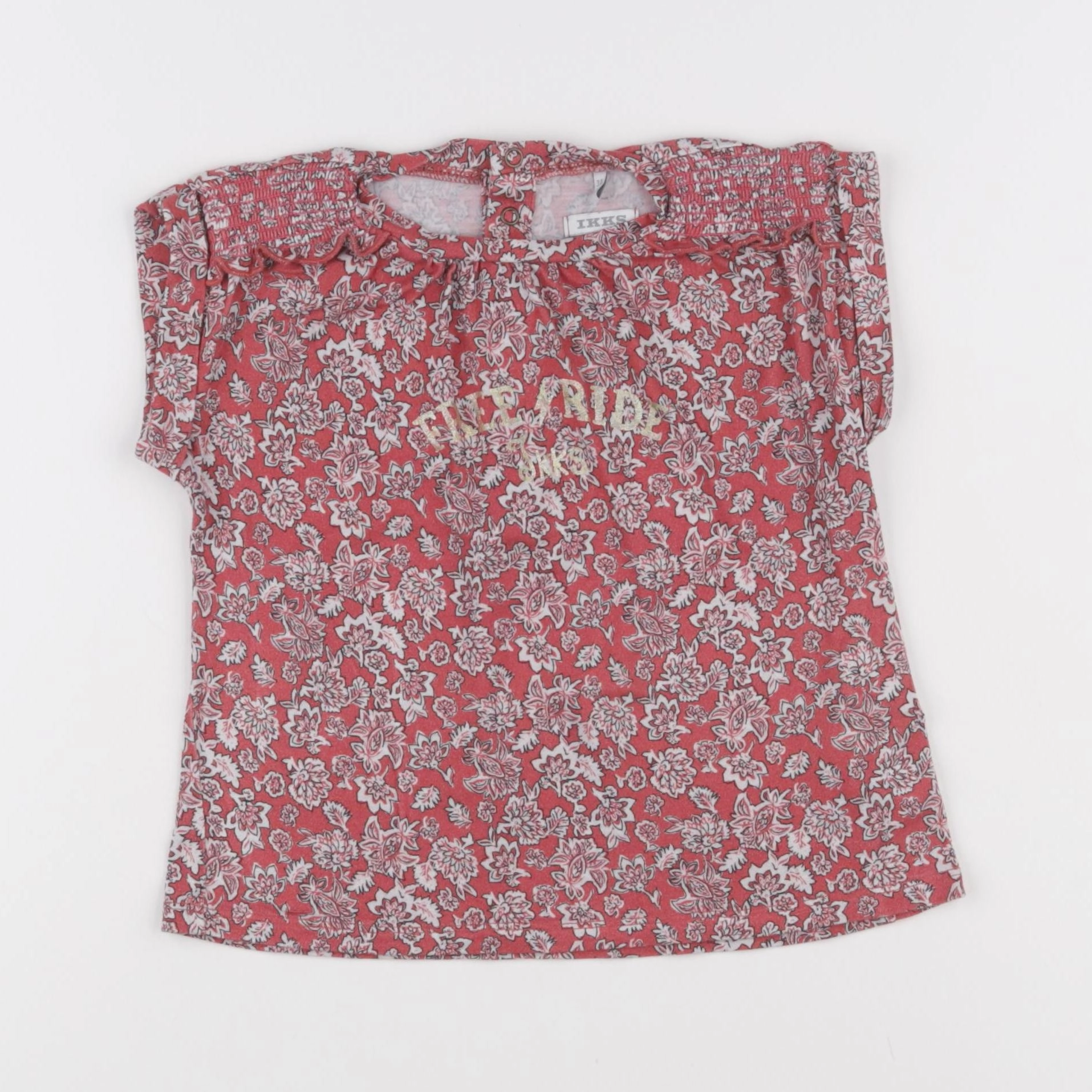 IKKS - tee-shirt rouge - 3 ans