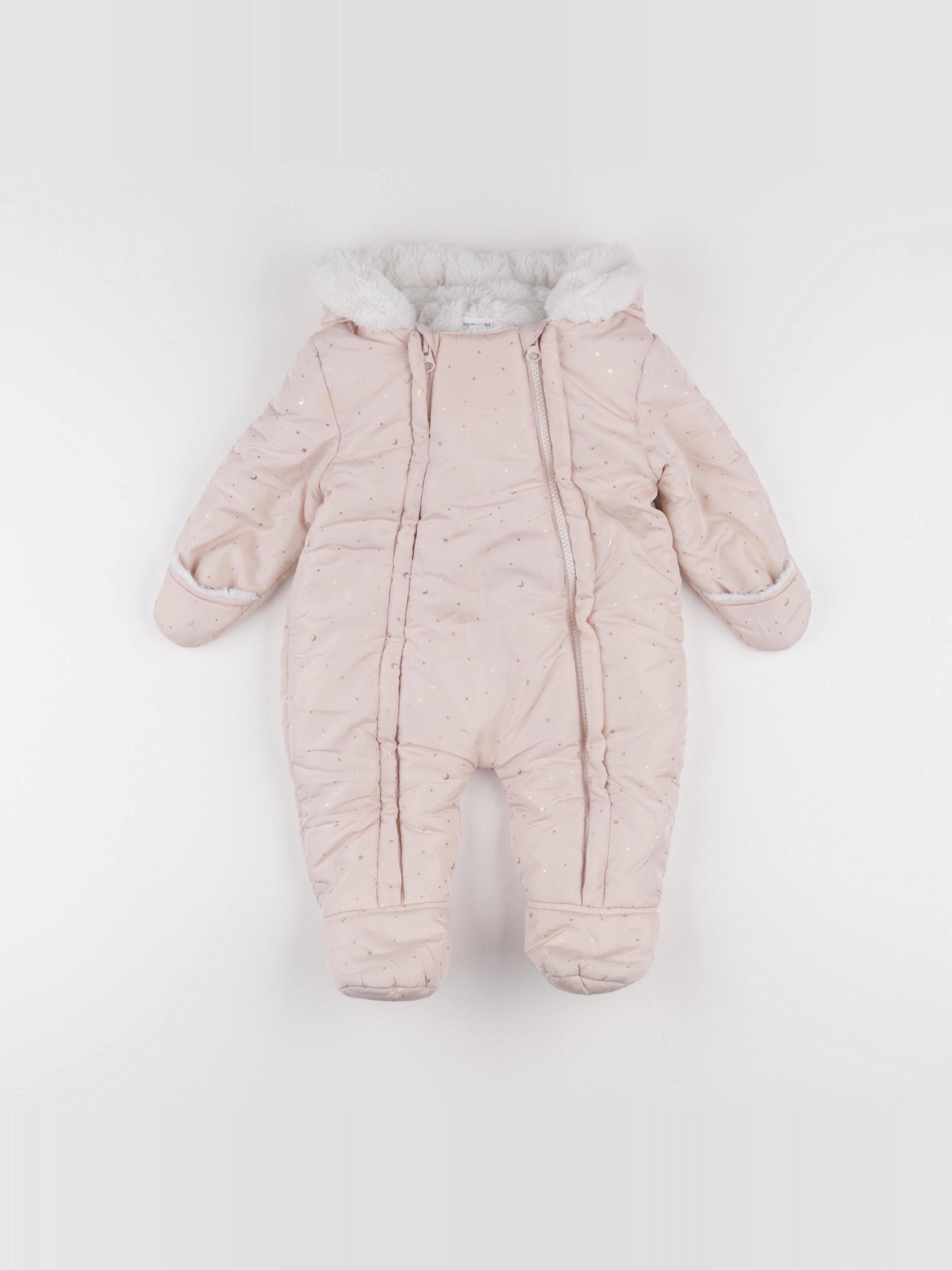 Vertbaudet - combi-pilote rose - 6 mois