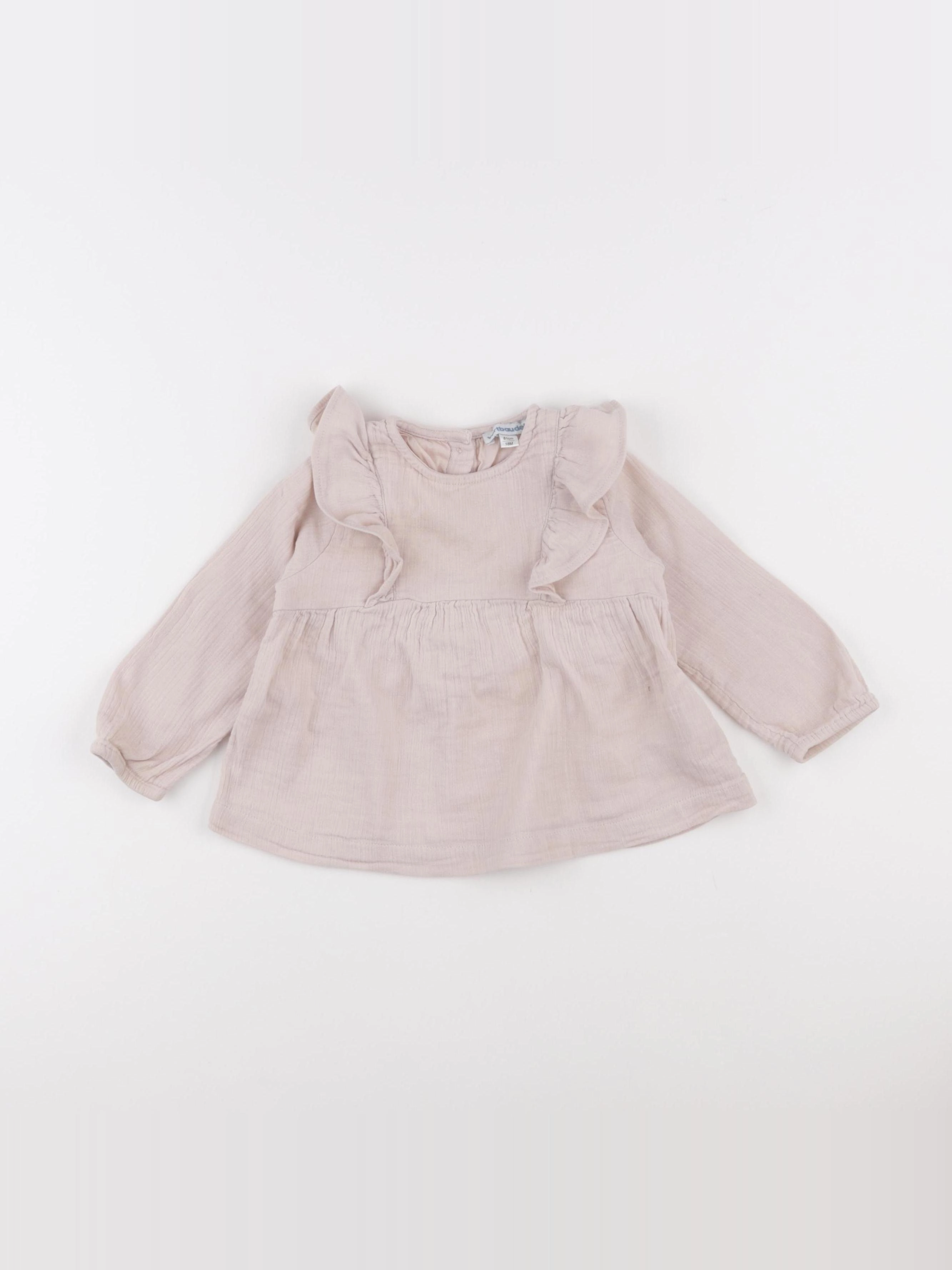 Vertbaudet - blouse rose - 18 mois
